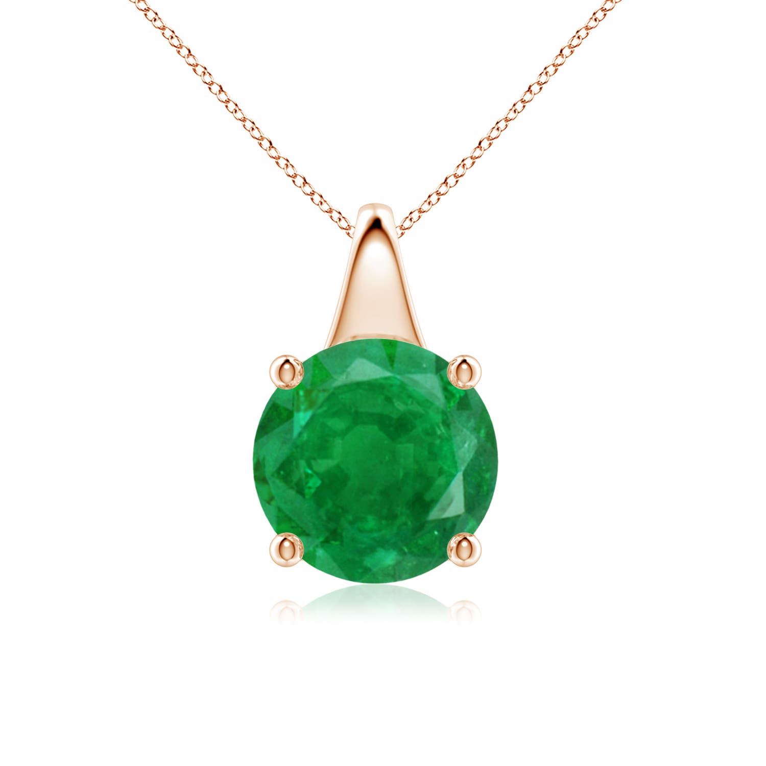 AA - Emerald / 2.5 CT / 18 KT Rose Gold