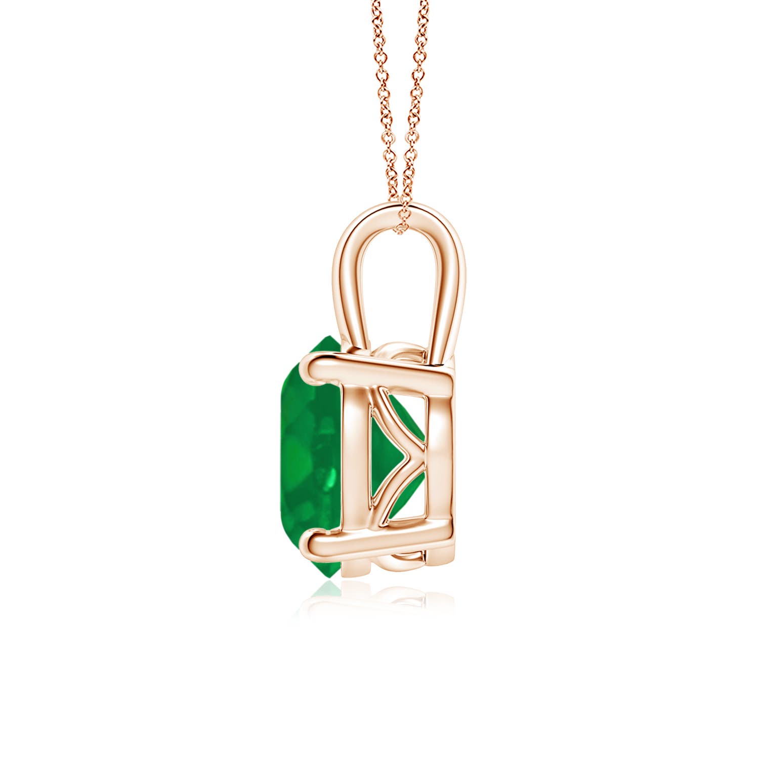 AA - Emerald / 2.5 CT / 18 KT Rose Gold