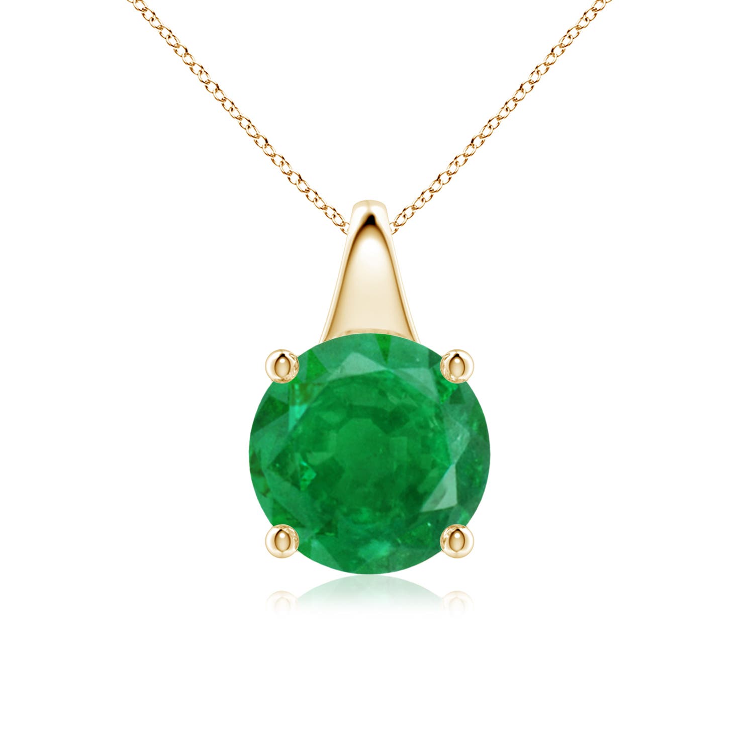 AA - Emerald / 2.5 CT / 18 KT Yellow Gold