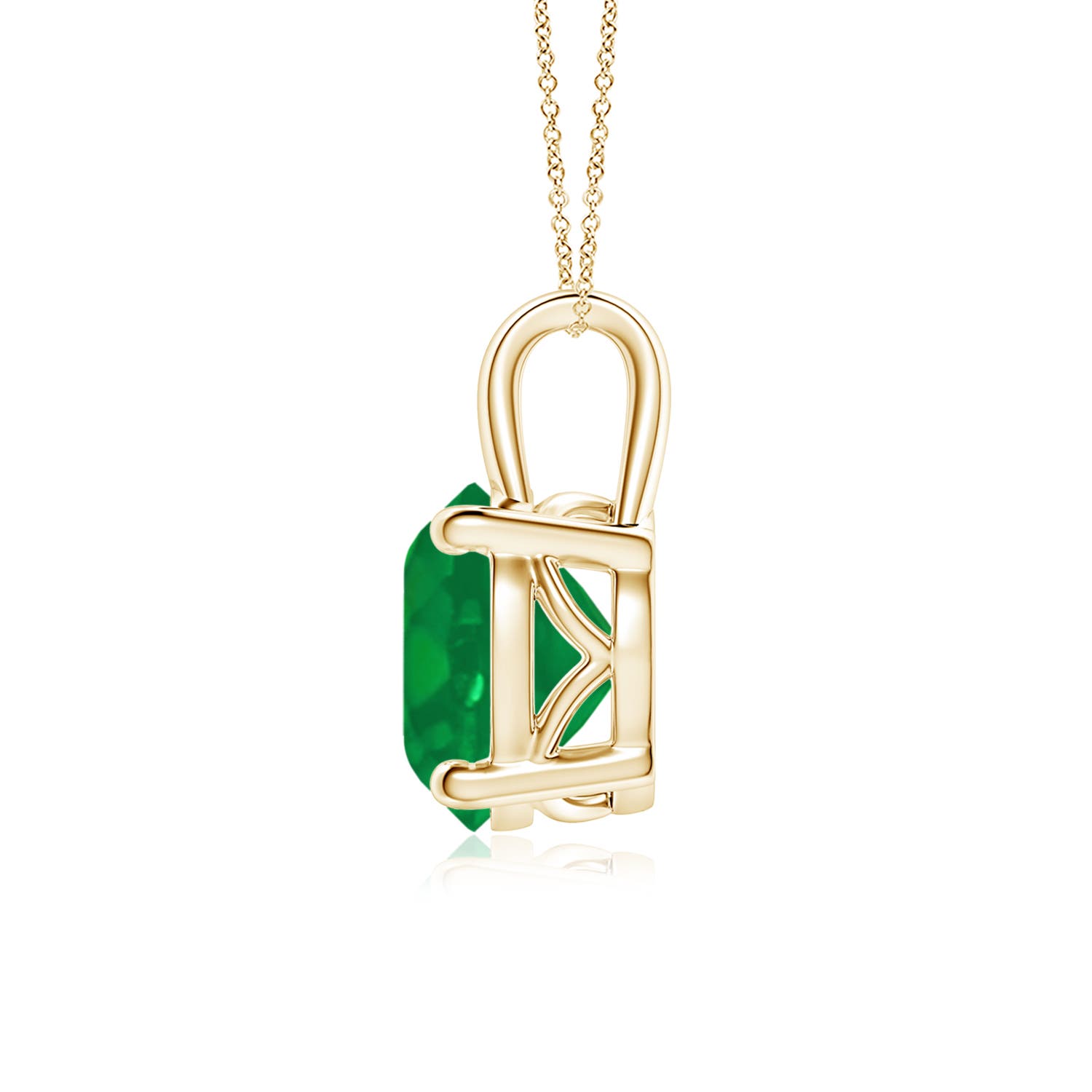 AA - Emerald / 2.5 CT / 18 KT Yellow Gold