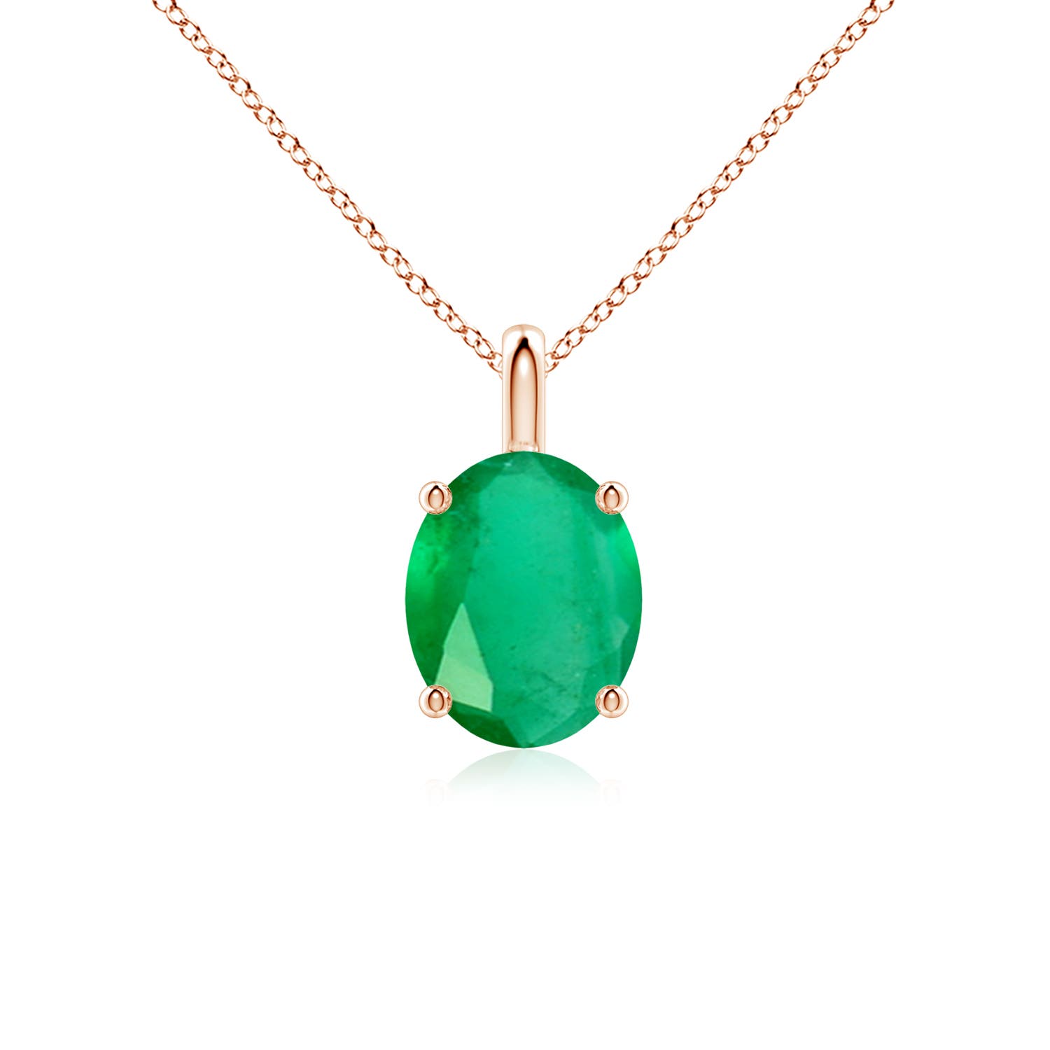 A - Emerald / 2.25 CT / 18 KT Rose Gold