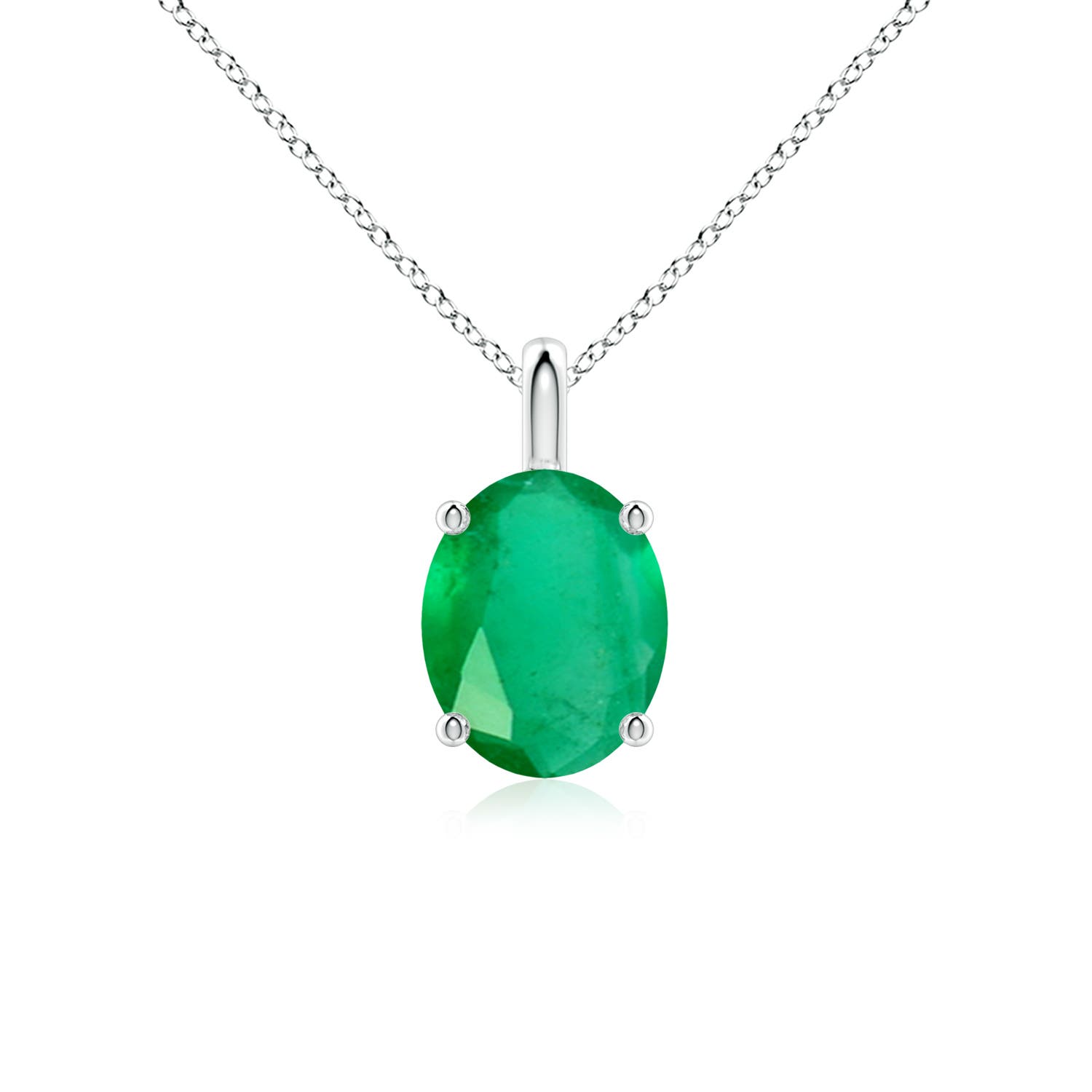 A - Emerald / 2.25 CT / 18 KT White Gold