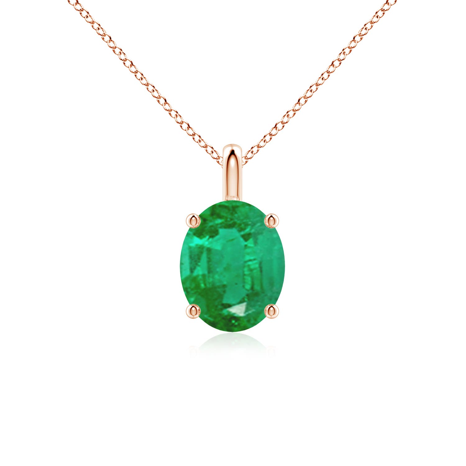 AA - Emerald / 2.25 CT / 18 KT Rose Gold