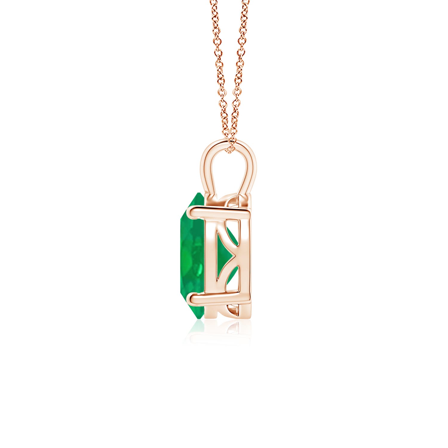 AA - Emerald / 2.25 CT / 18 KT Rose Gold