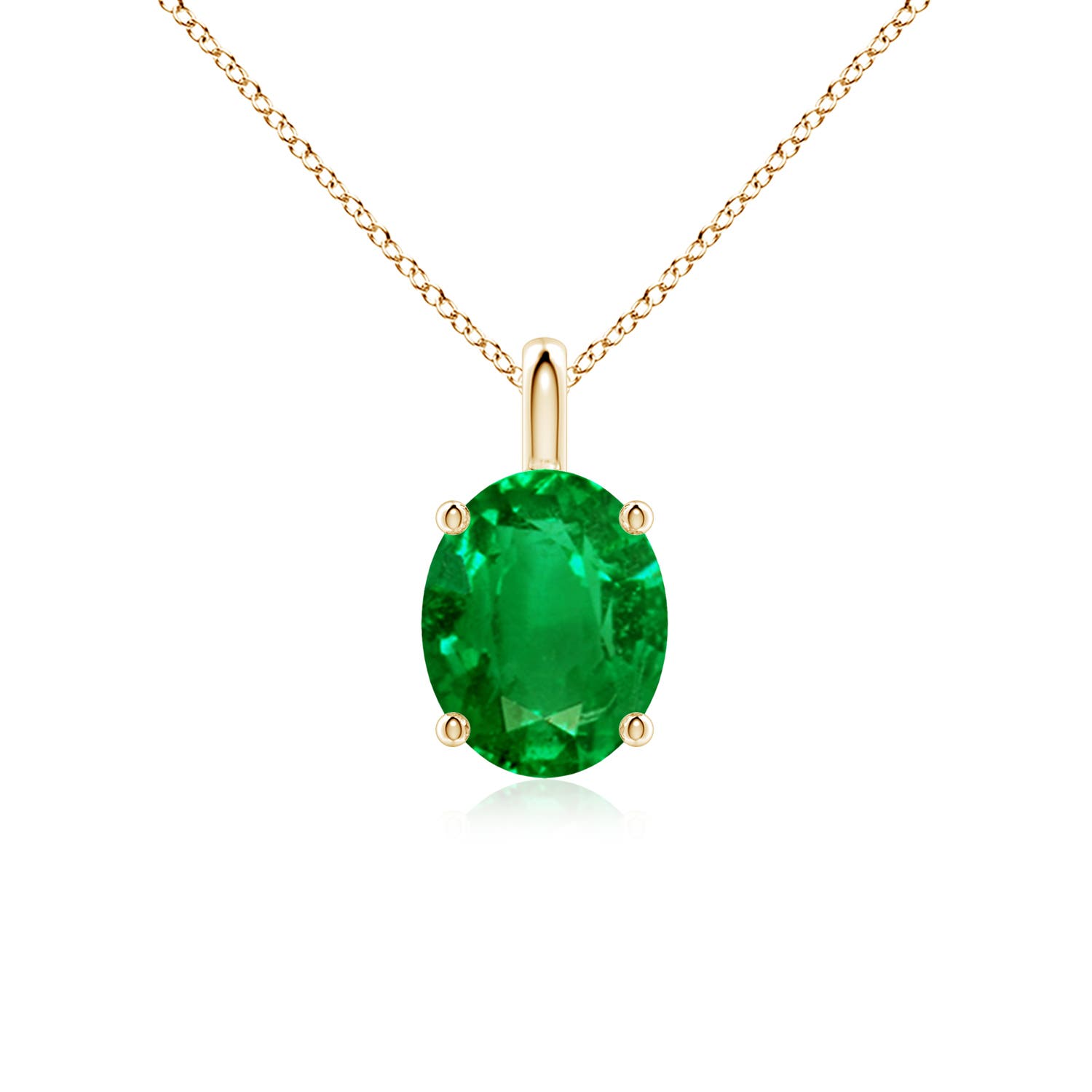 AAAA - Emerald / 2.25 CT / 18 KT Yellow Gold