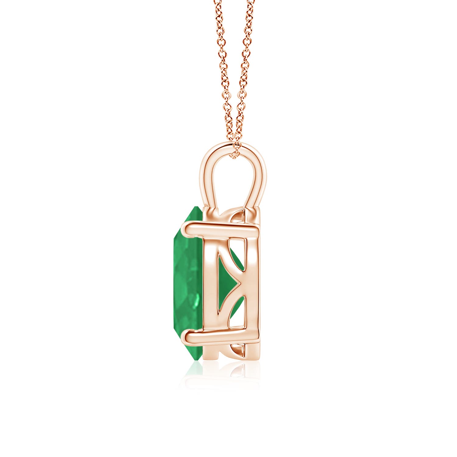 A - Emerald / 4.75 CT / 18 KT Rose Gold