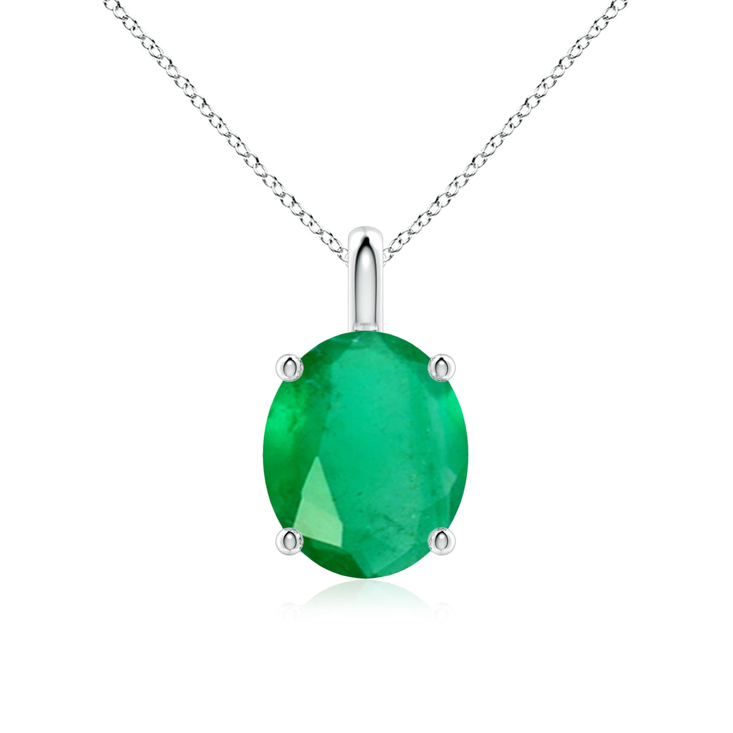 A - Emerald / 4.75 CT / 18 KT White Gold