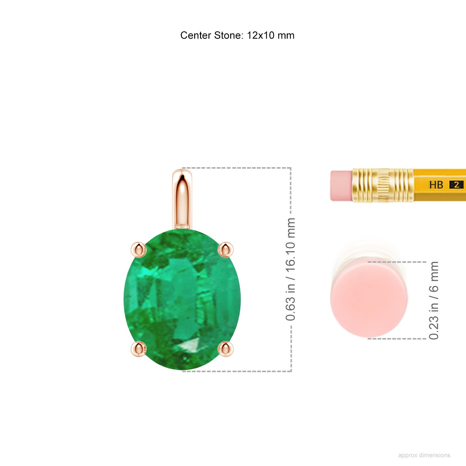 AA - Emerald / 4.75 CT / 18 KT Rose Gold