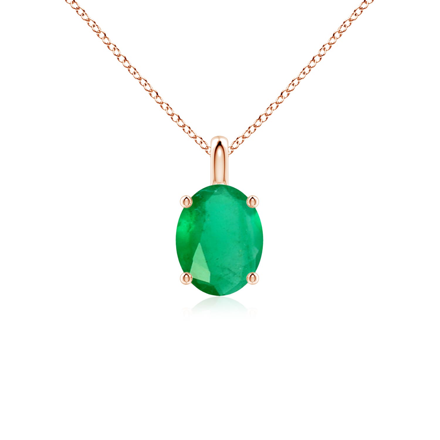 A - Emerald / 1.5 CT / 18 KT Rose Gold