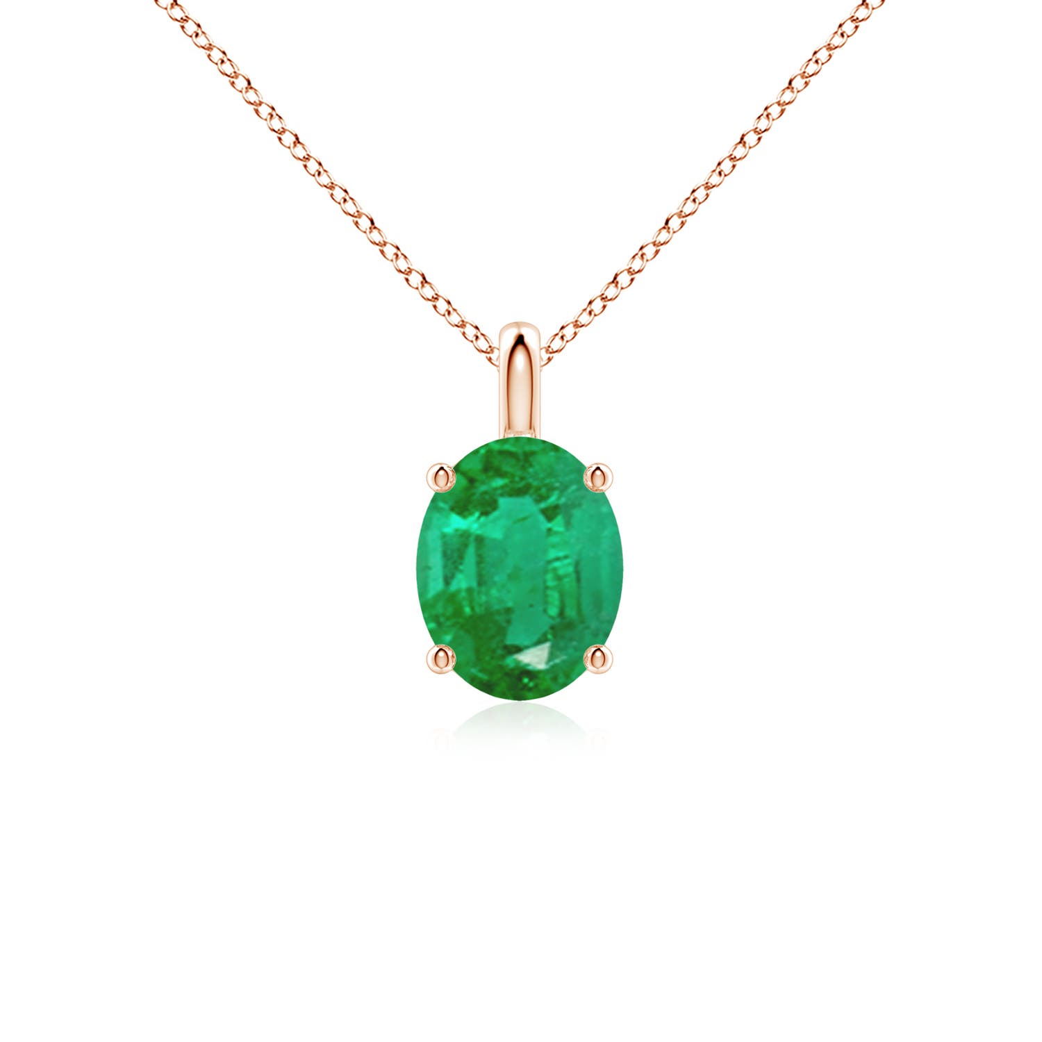 AA - Emerald / 1.5 CT / 18 KT Rose Gold