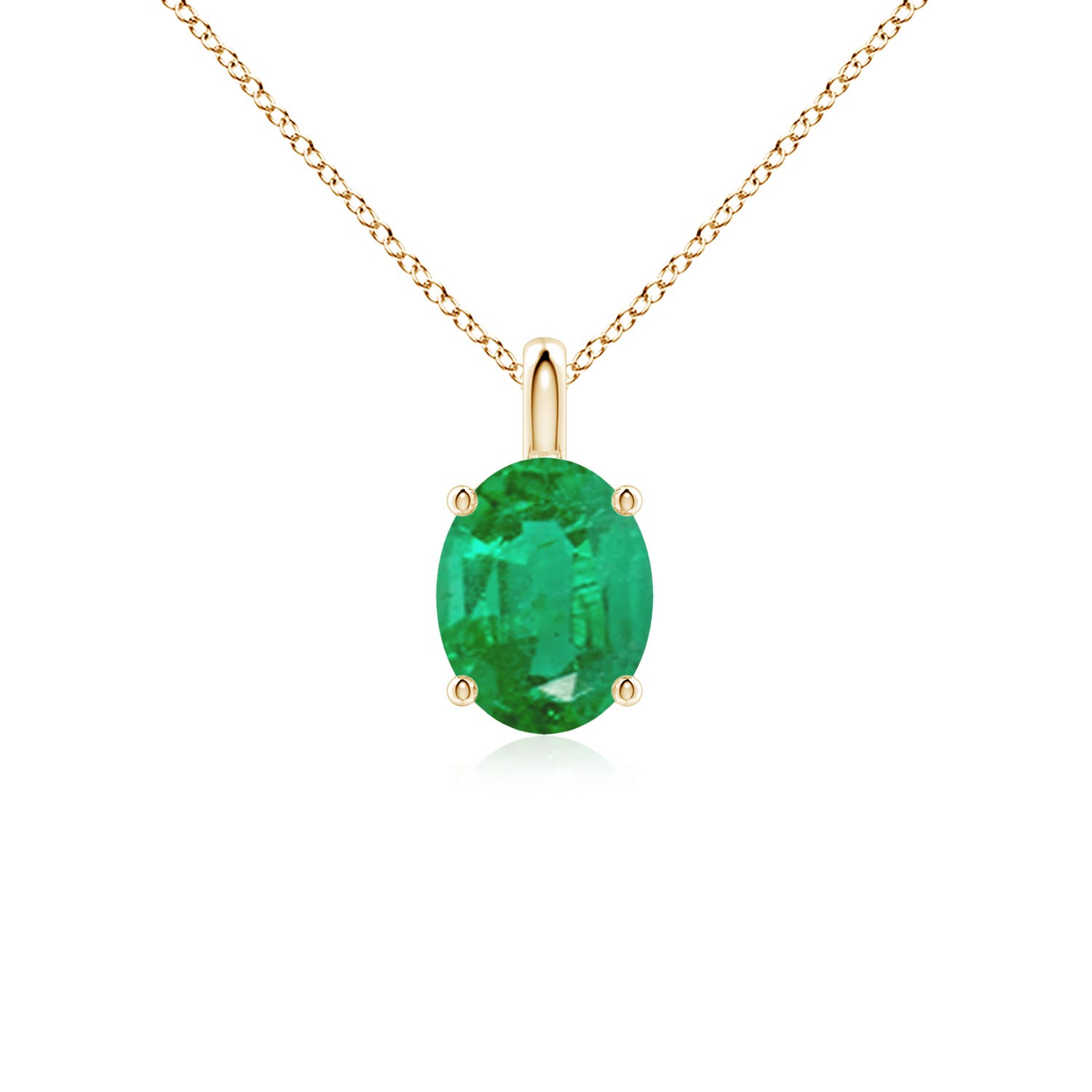 AA - Emerald / 1.5 CT / 18 KT Yellow Gold