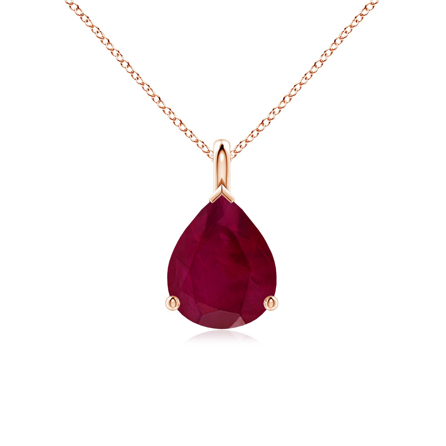 A - Ruby / 2.7 CT / 18 KT Rose Gold