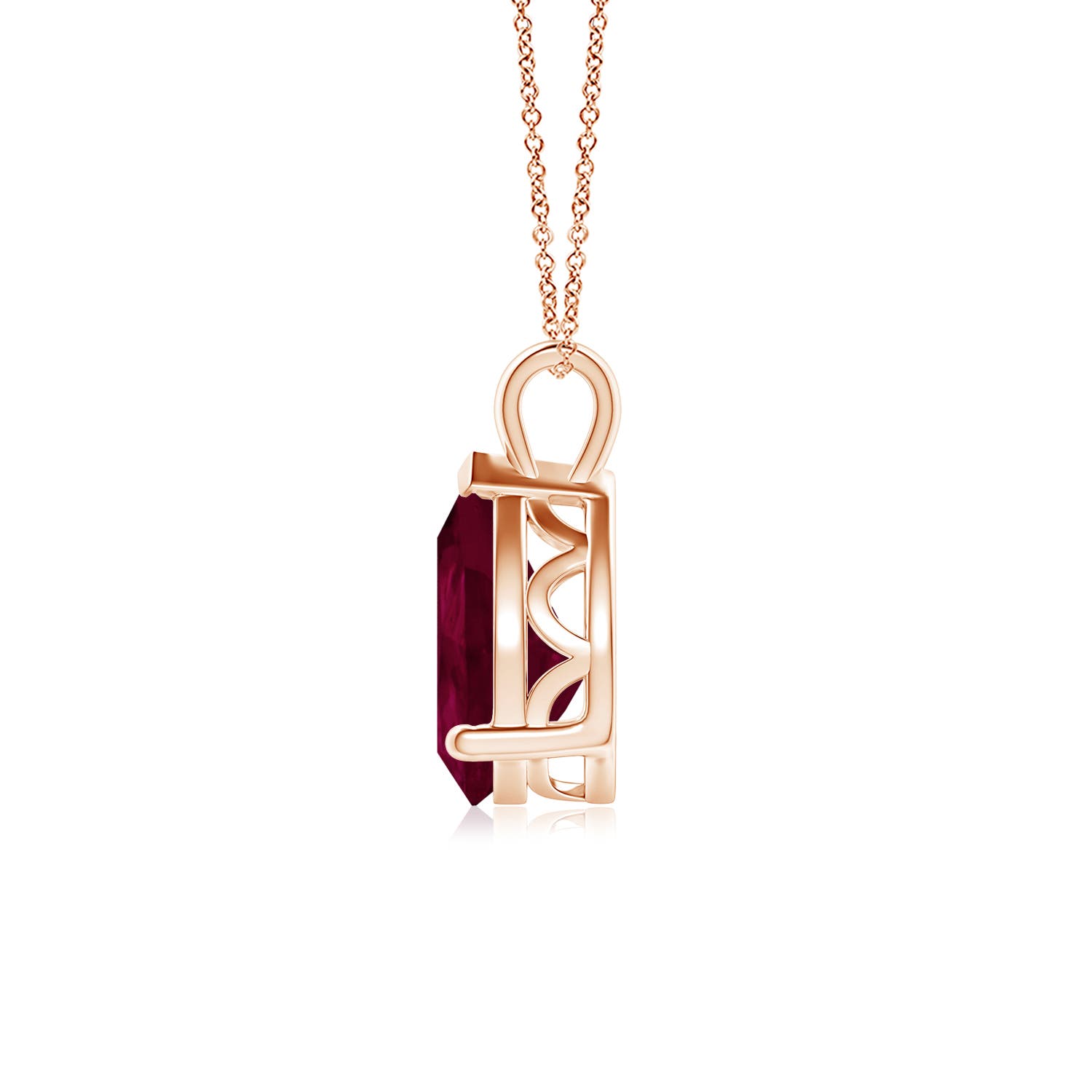 A - Ruby / 2.7 CT / 18 KT Rose Gold