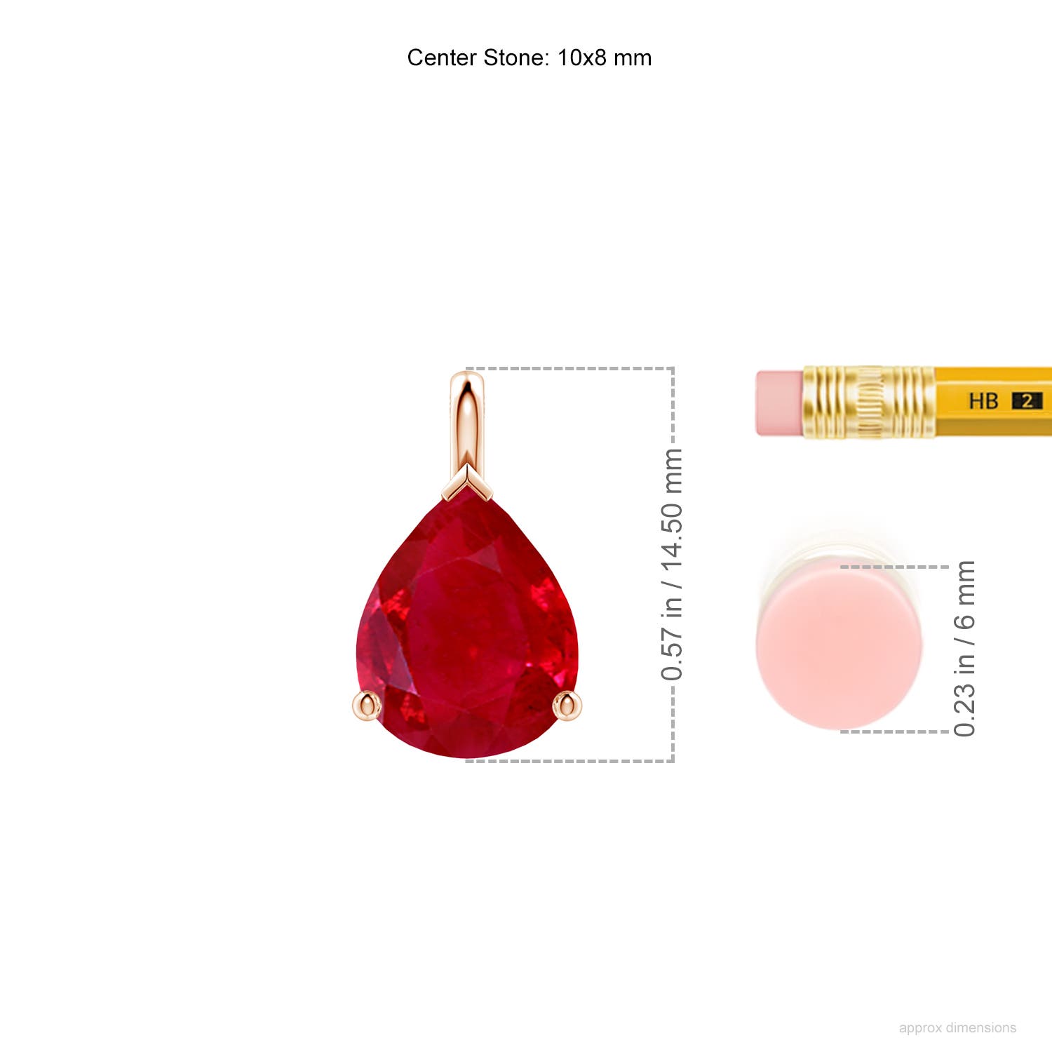 AAA - Ruby / 2.7 CT / 18 KT Rose Gold