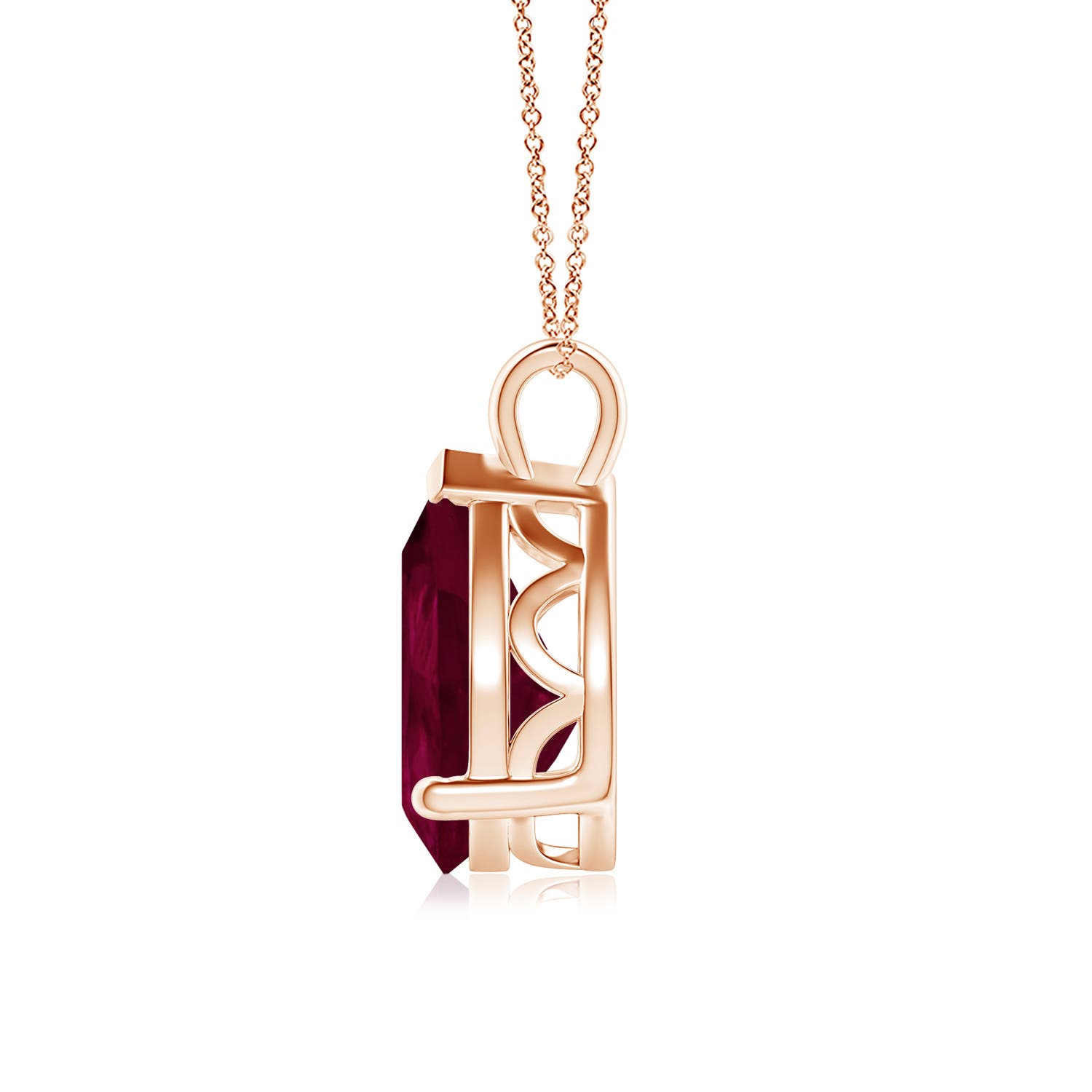 A - Ruby / 5 CT / 18 KT Rose Gold