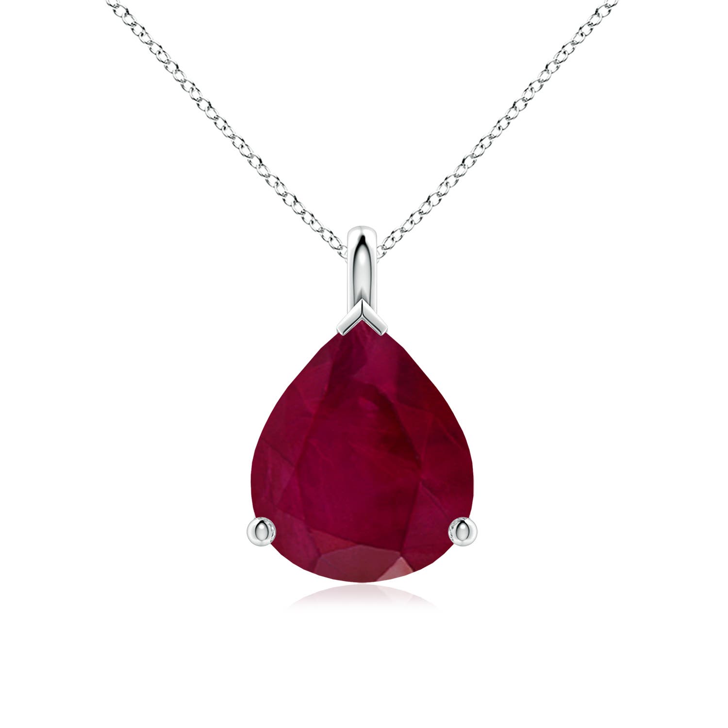 A - Ruby / 5 CT / 18 KT White Gold