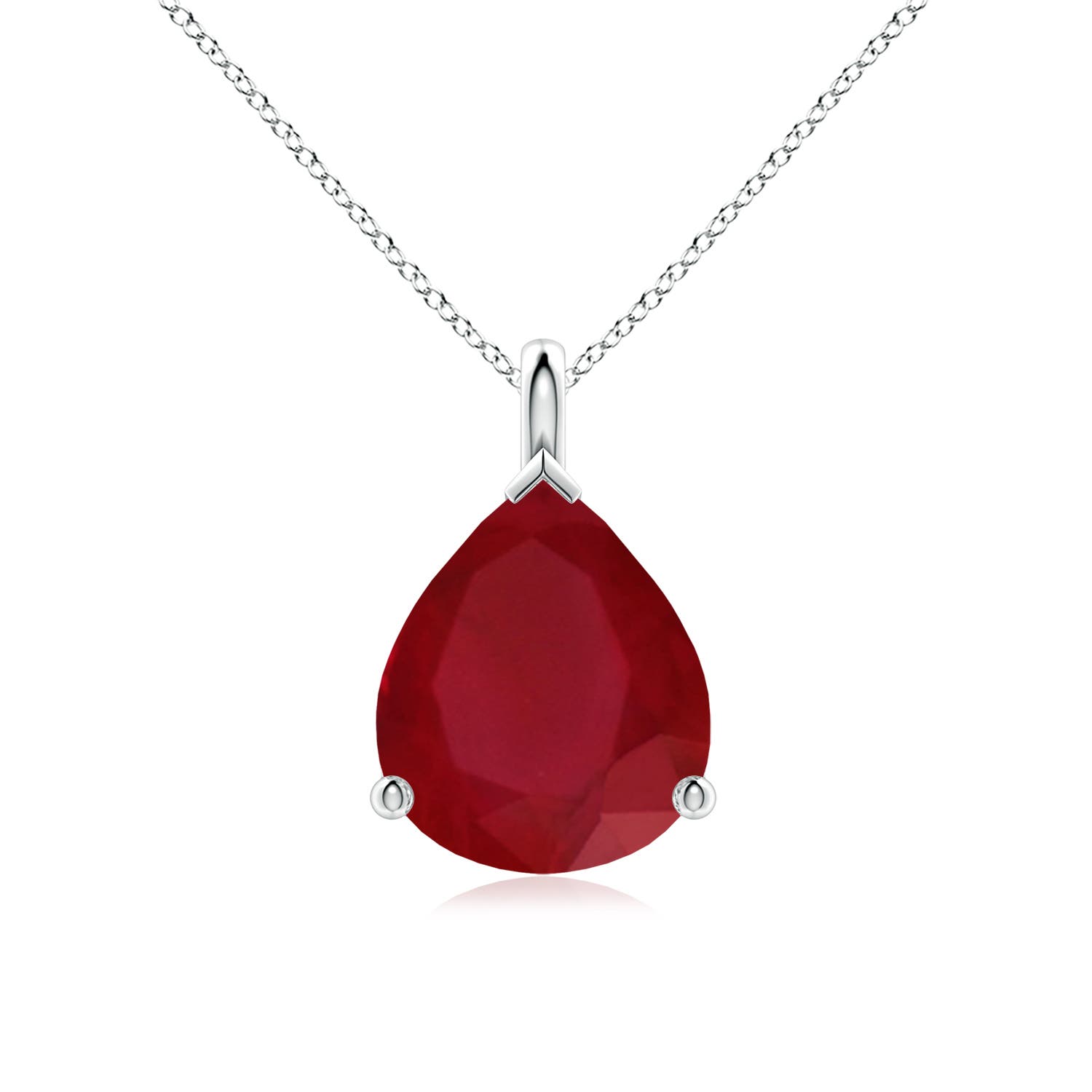 AA - Ruby / 5 CT / 18 KT White Gold