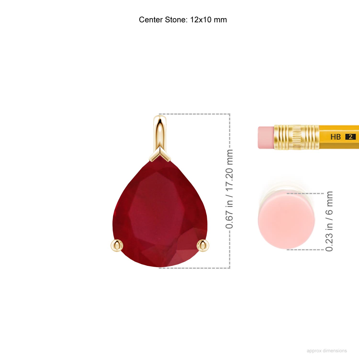 AA - Ruby / 5 CT / 18 KT Yellow Gold