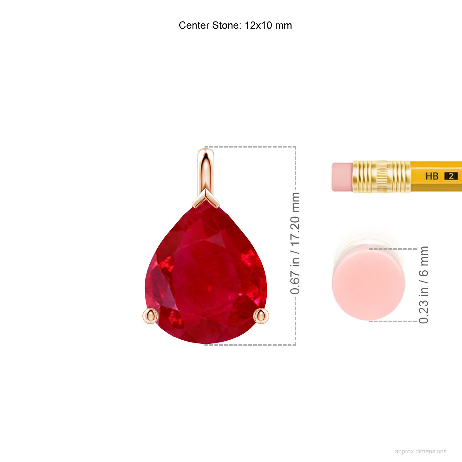 AAA - Ruby / 5 CT / 18 KT Rose Gold