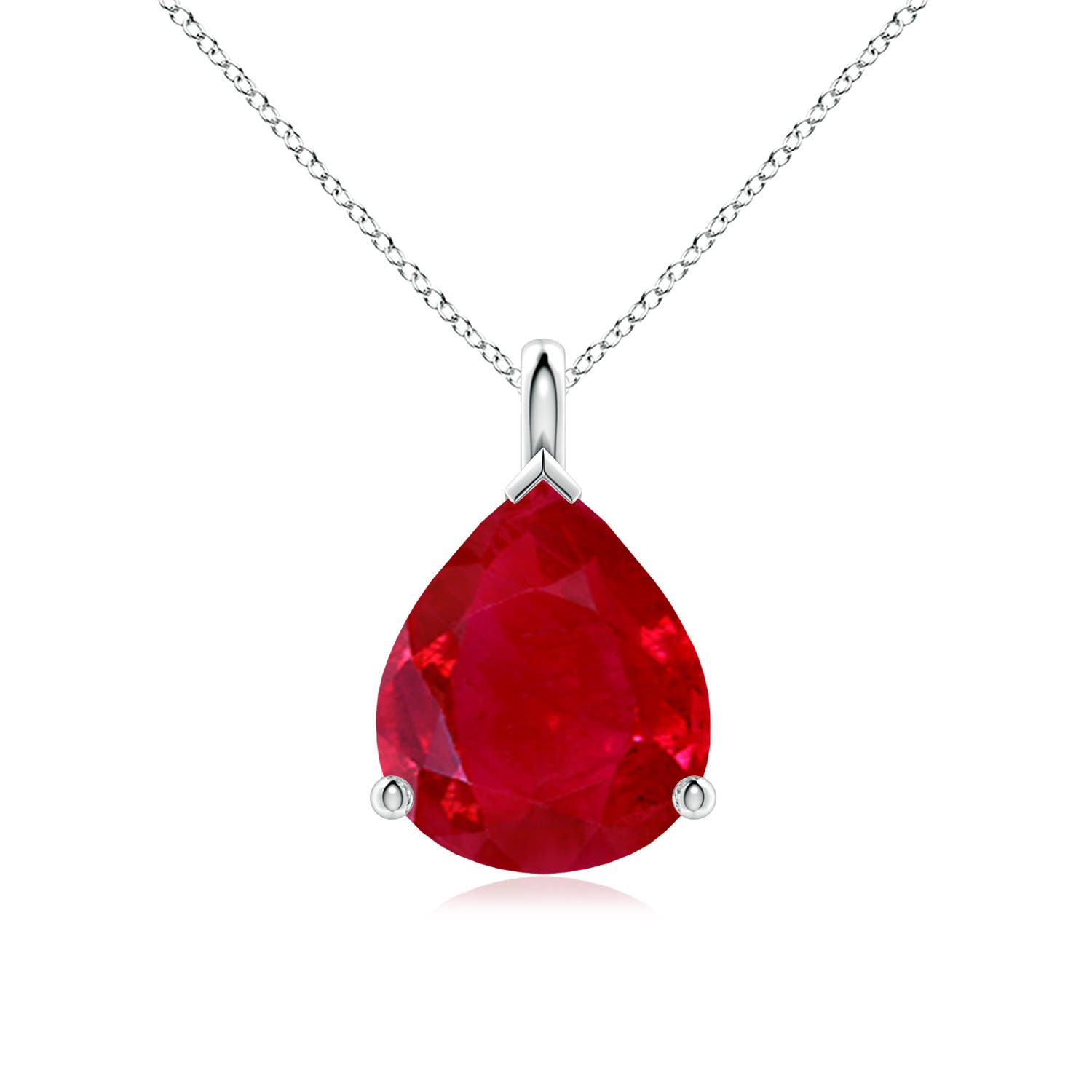 AAA - Ruby / 5 CT / 18 KT White Gold