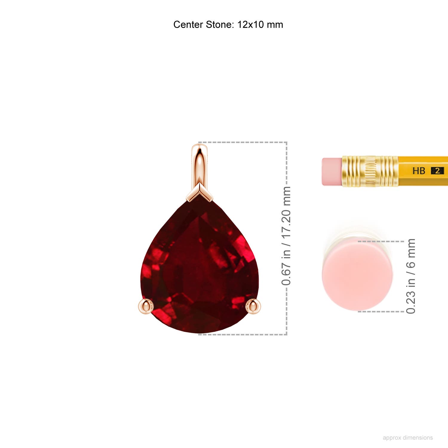 AAAA - Ruby / 5 CT / 18 KT Rose Gold