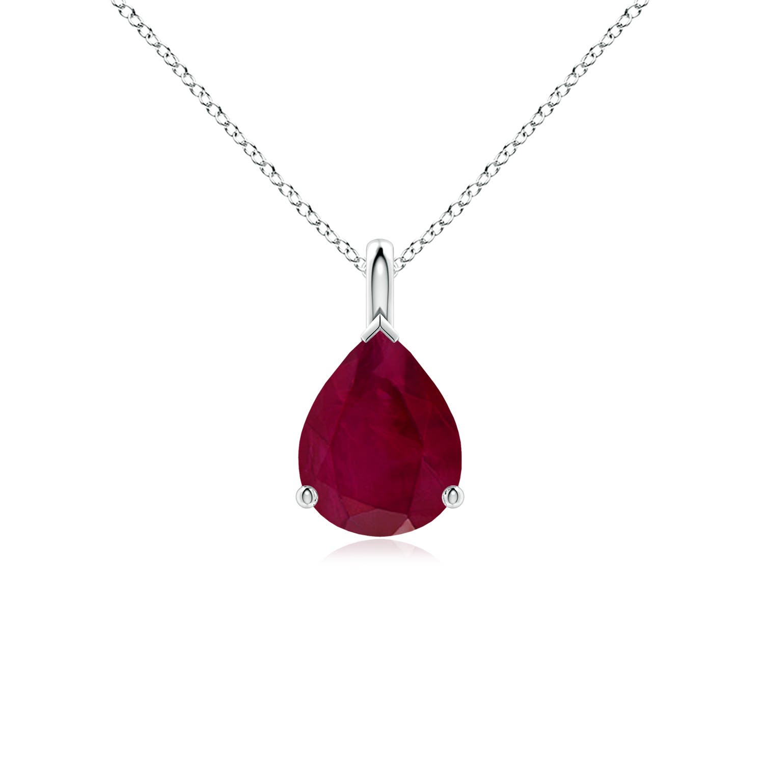 A - Ruby / 1.9 CT / 18 KT White Gold