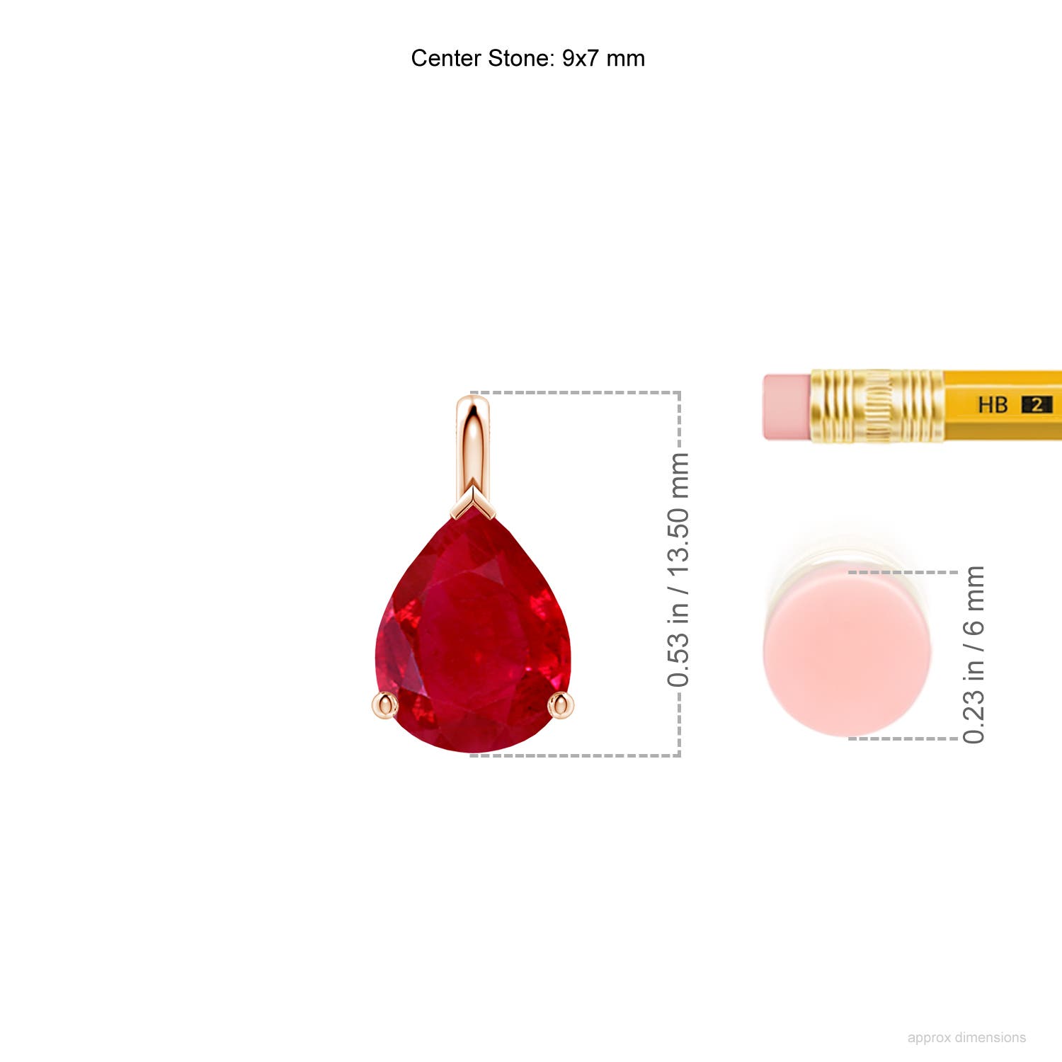 AAA - Ruby / 1.9 CT / 18 KT Rose Gold