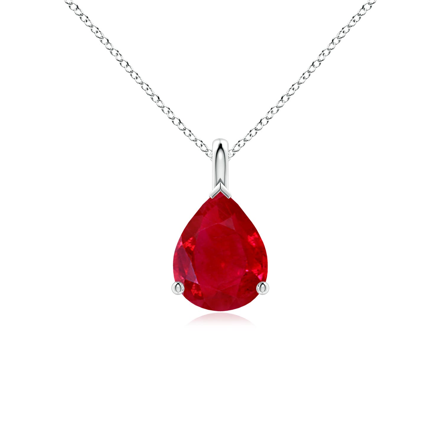 AAA - Ruby / 1.9 CT / 14 KT White Gold