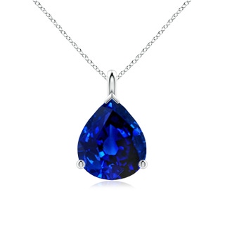 Pear Lab-Grown Lab Grown Blue Sapphire