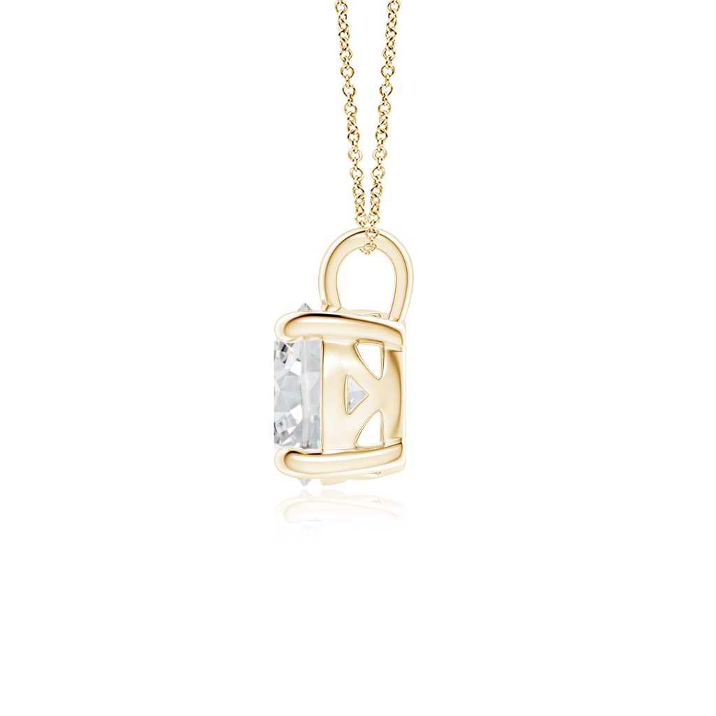 8mm HSI2 Solitaire Round Diamond Classic Pendant in Yellow Gold Side 199