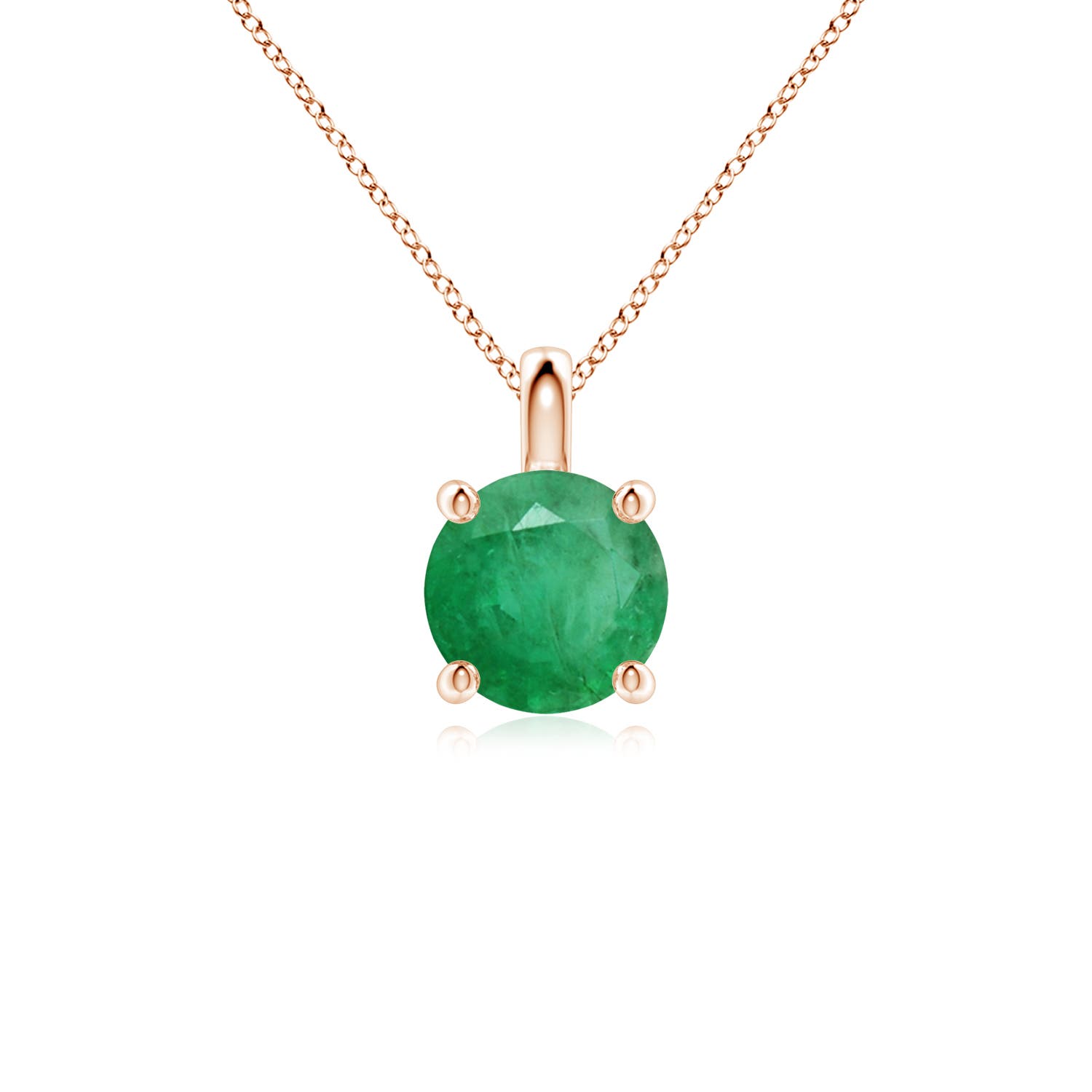 A - Emerald / 1.2 CT / 18 KT Rose Gold