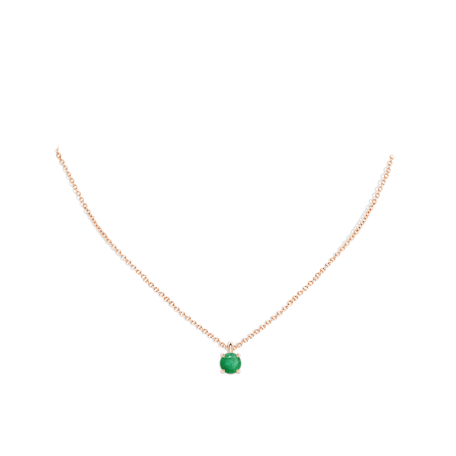 A - Emerald / 1.2 CT / 18 KT Rose Gold