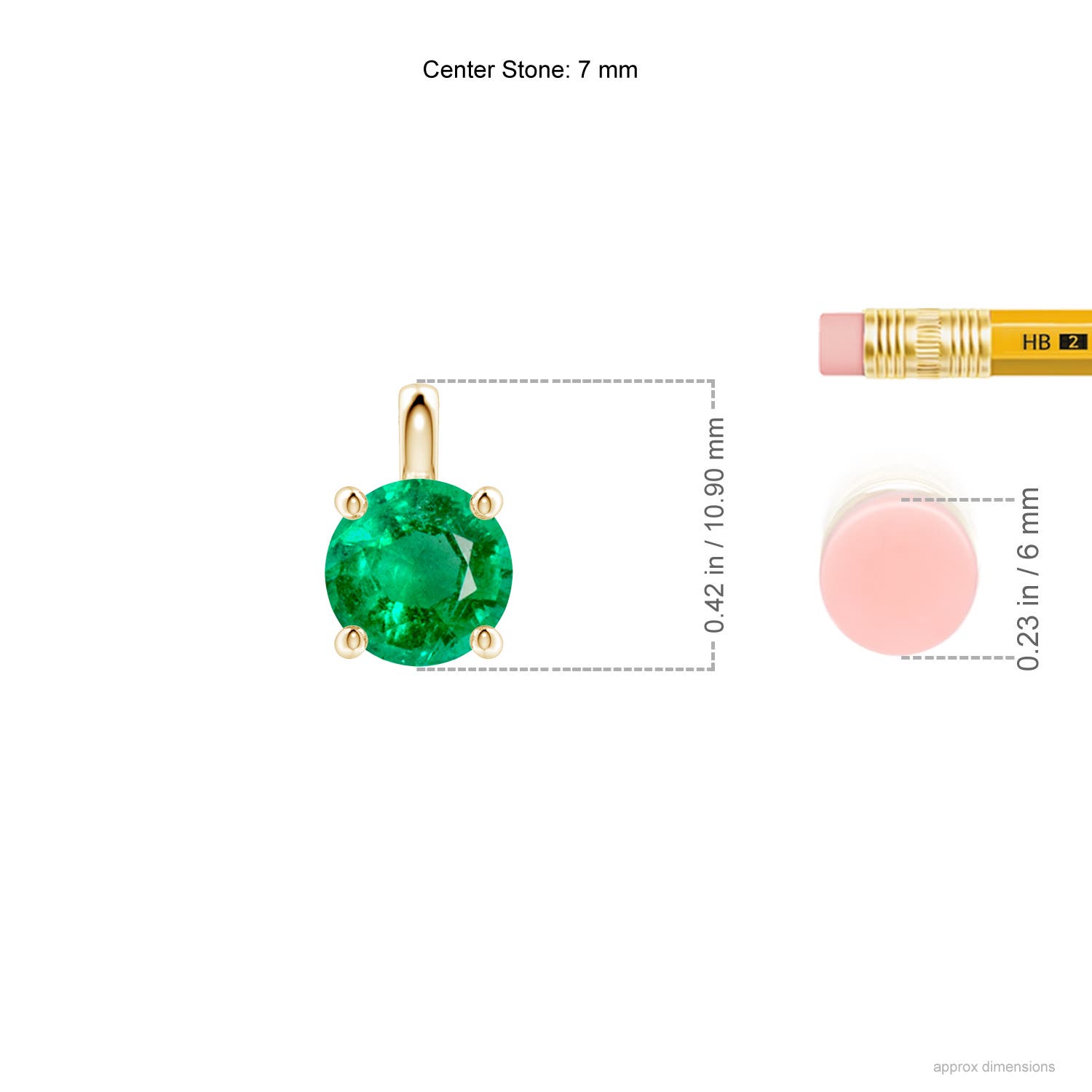 AAA - Emerald / 1.2 CT / 18 KT Yellow Gold