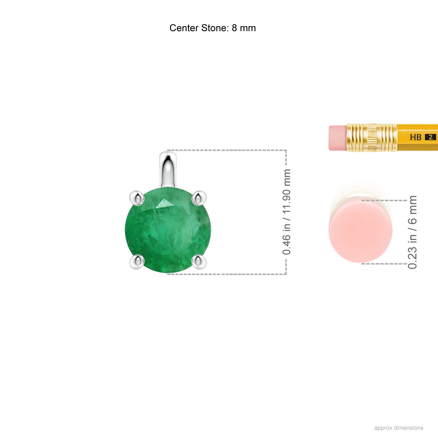 A - Emerald / 1.75 CT / 14 KT White Gold