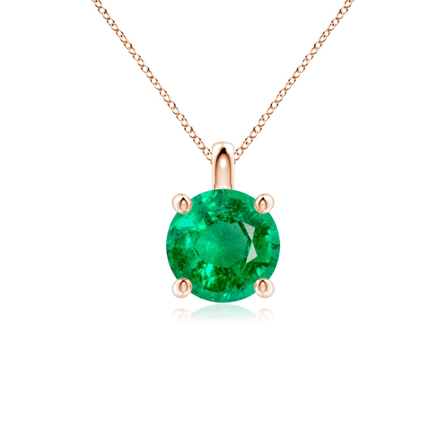 AAA - Emerald / 1.75 CT / 18 KT Rose Gold