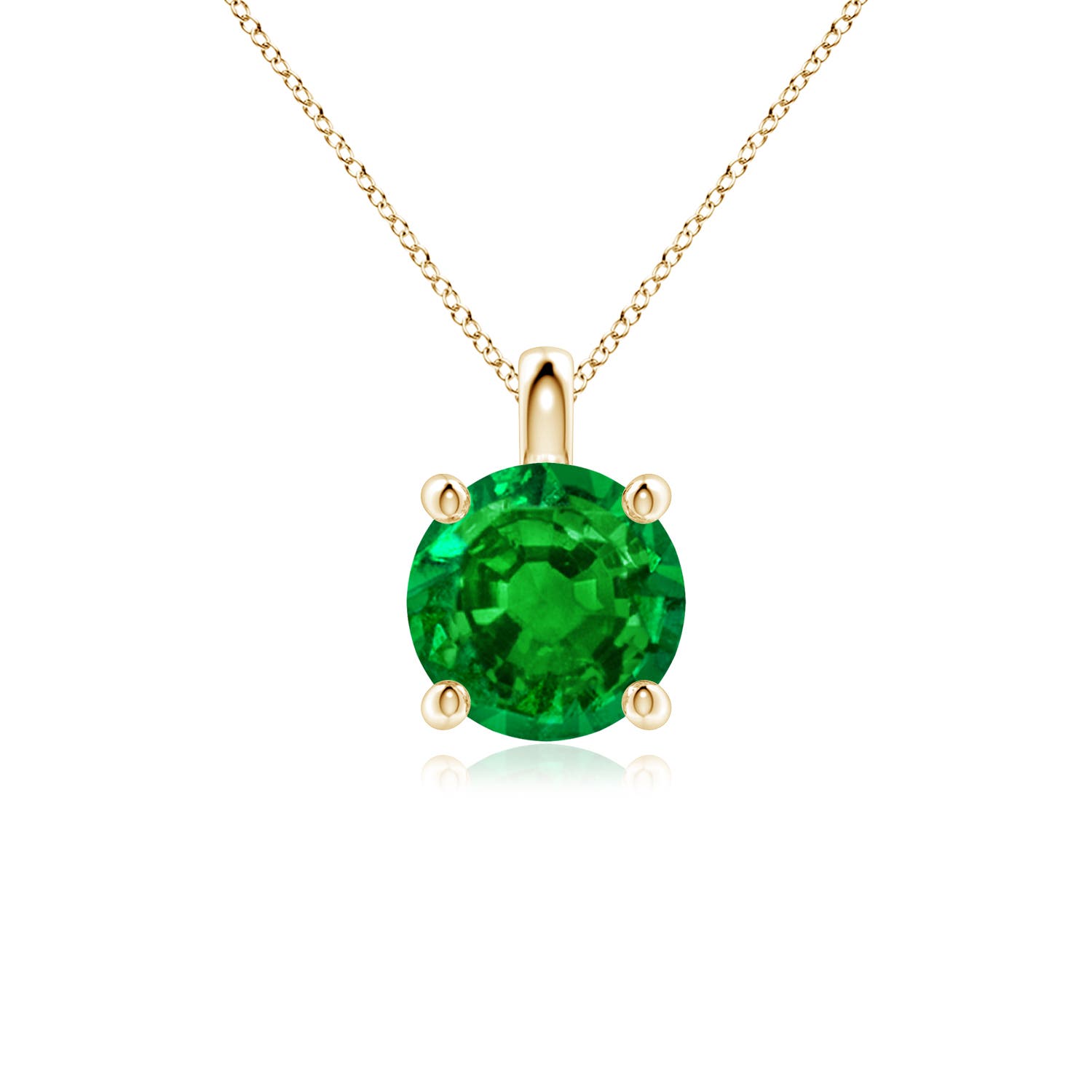 AAAA - Emerald / 1.75 CT / 18 KT Yellow Gold