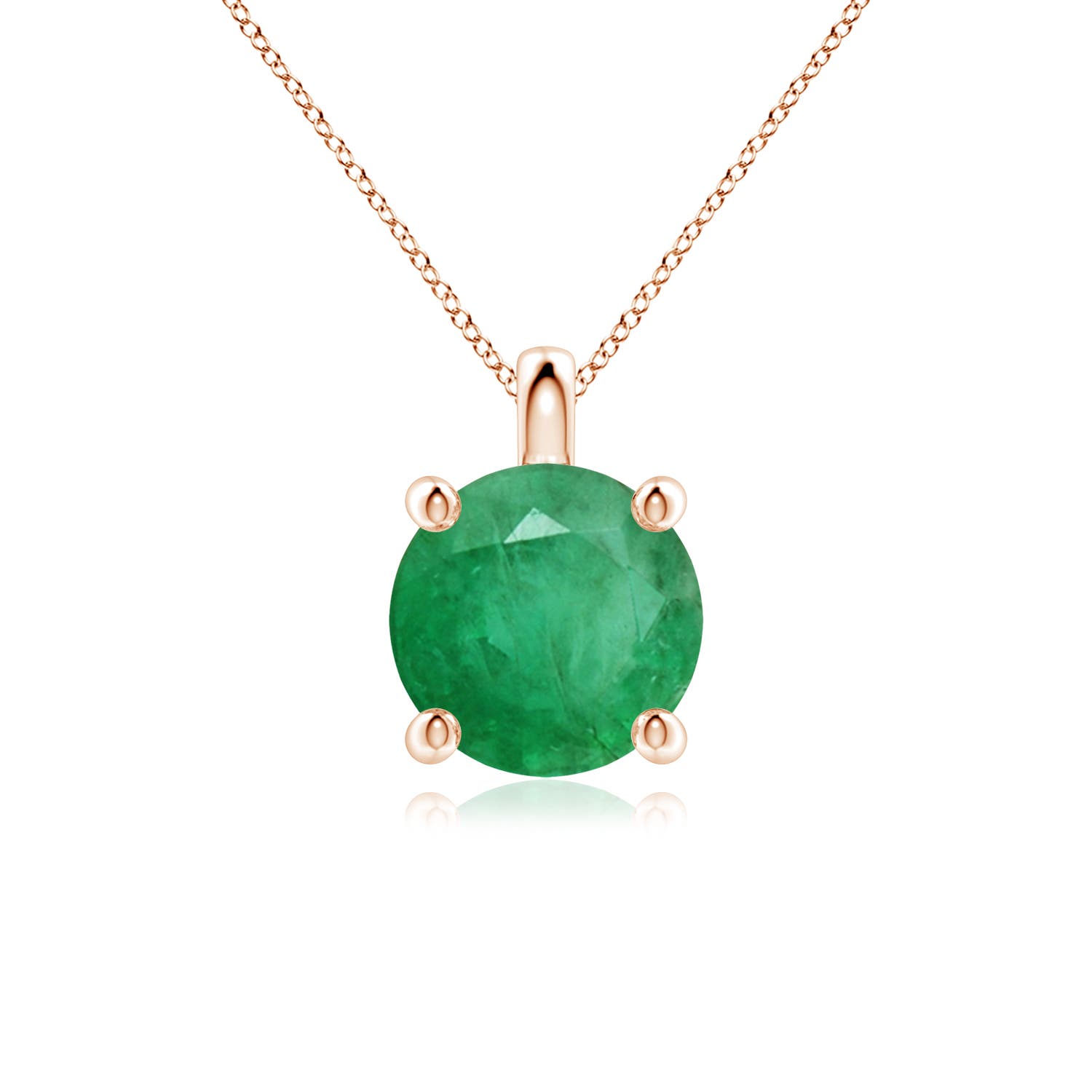 A - Emerald / 2.5 CT / 18 KT Rose Gold