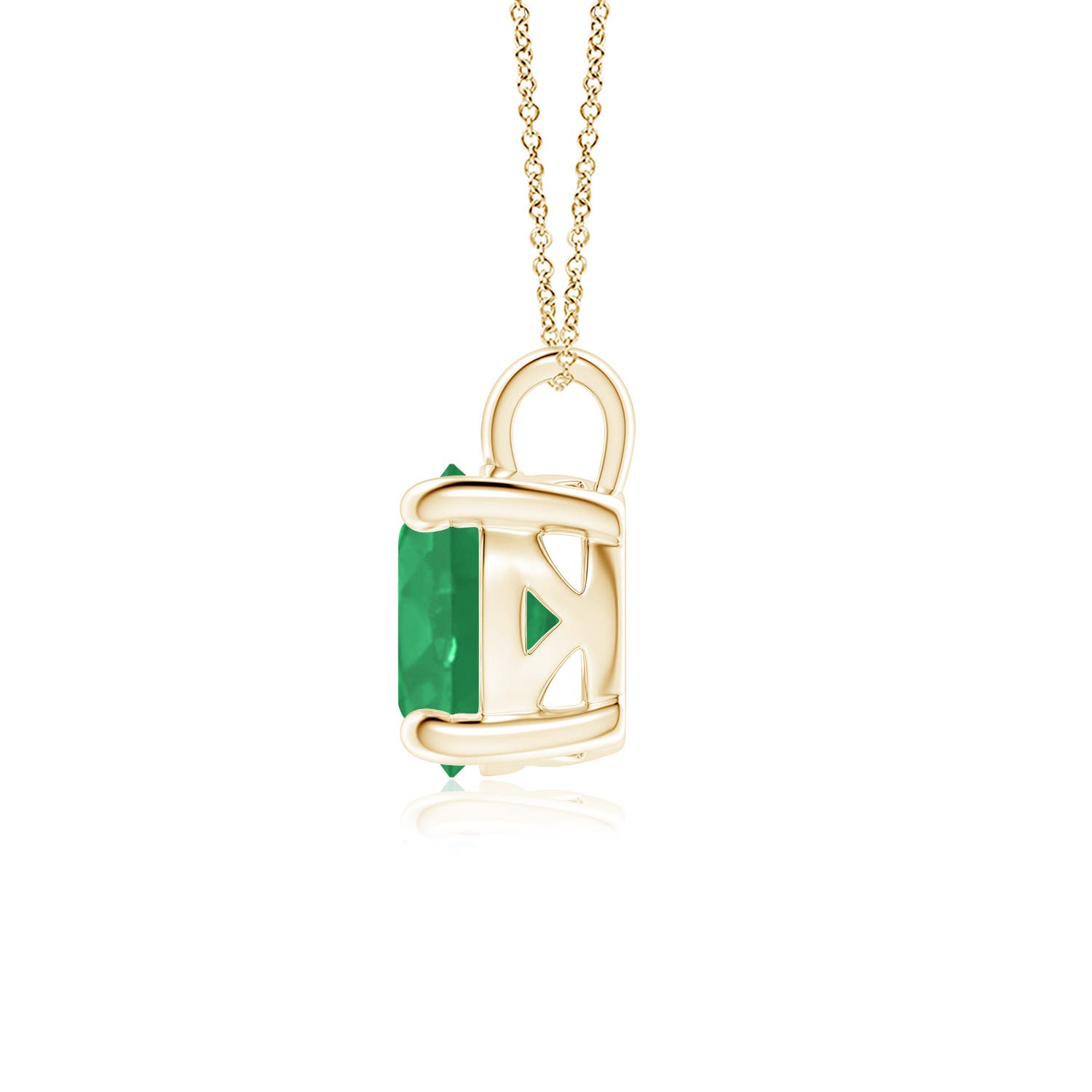 A - Emerald / 2.5 CT / 18 KT Yellow Gold