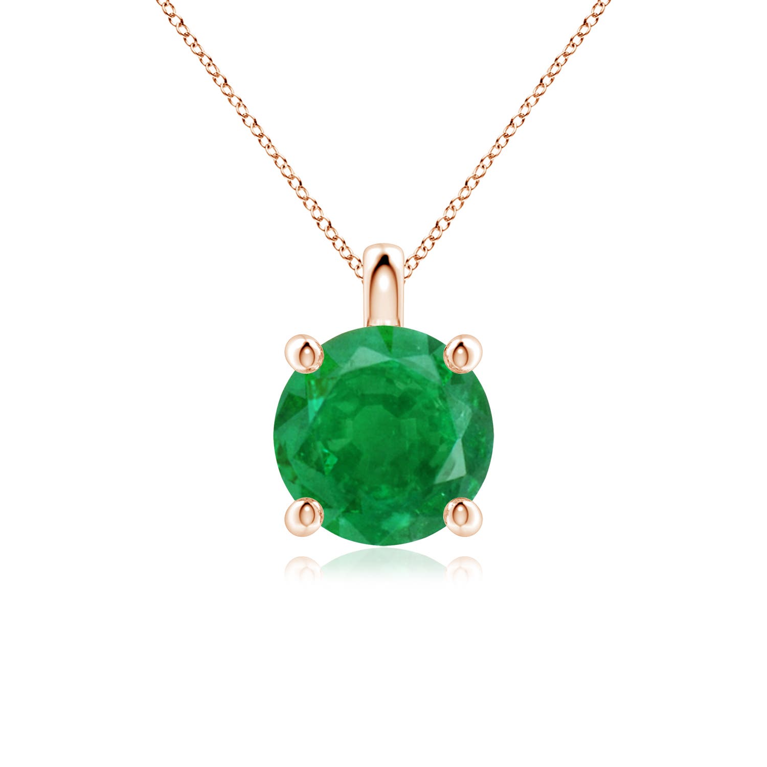 AA - Emerald / 2.5 CT / 18 KT Rose Gold