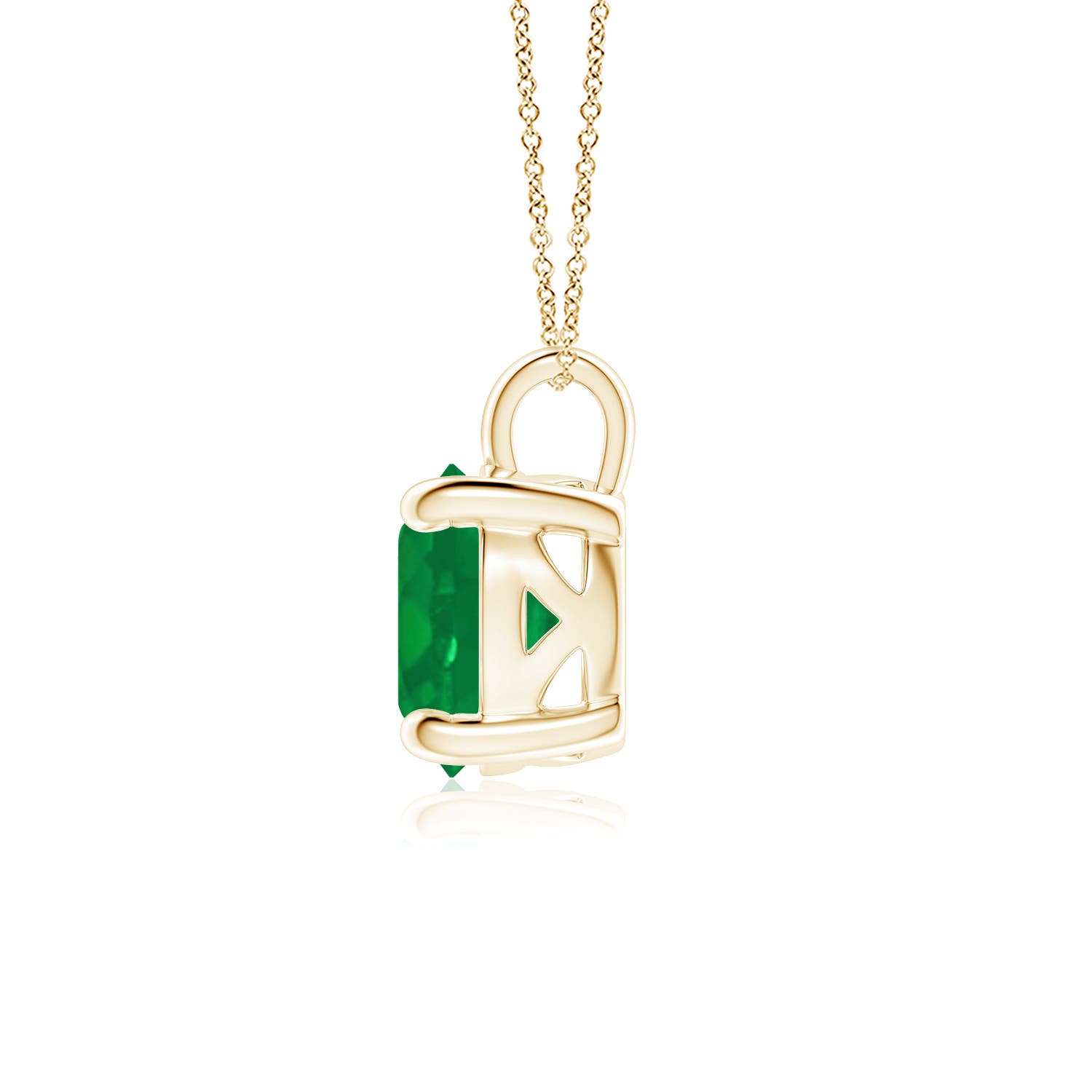 AA - Emerald / 2.5 CT / 18 KT Yellow Gold