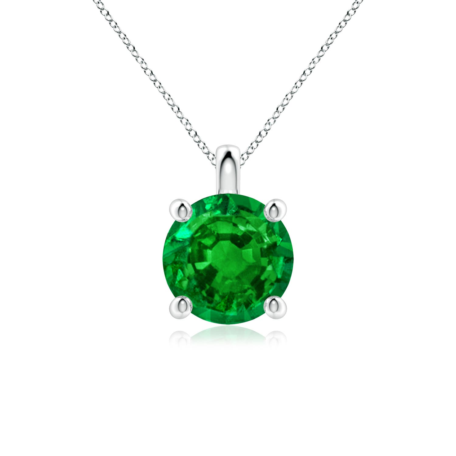 AAAA - Emerald / 2.5 CT / 18 KT White Gold