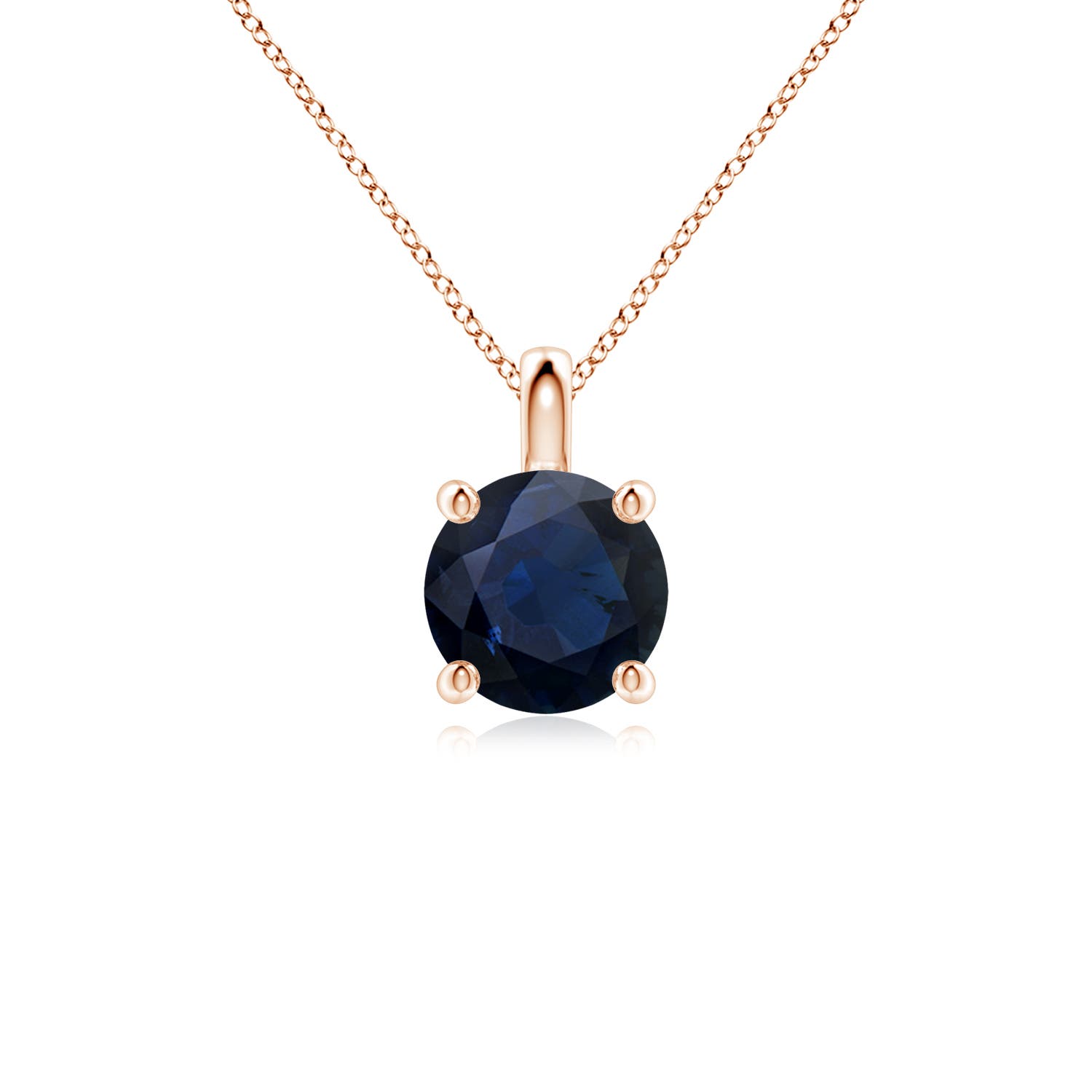 A - Blue Sapphire / 1.6 CT / 18 KT Rose Gold