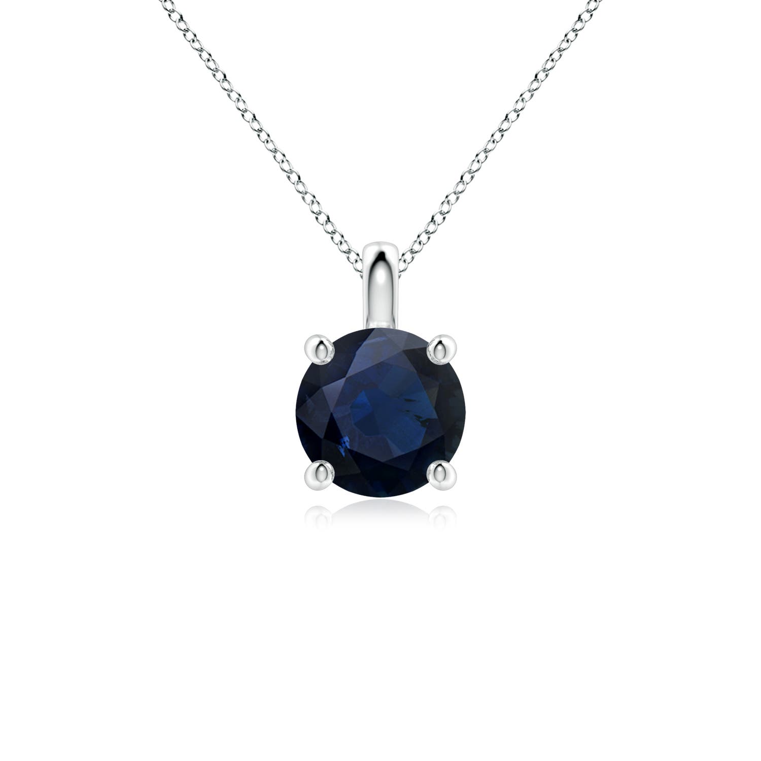 A - Blue Sapphire / 1.6 CT / 18 KT White Gold