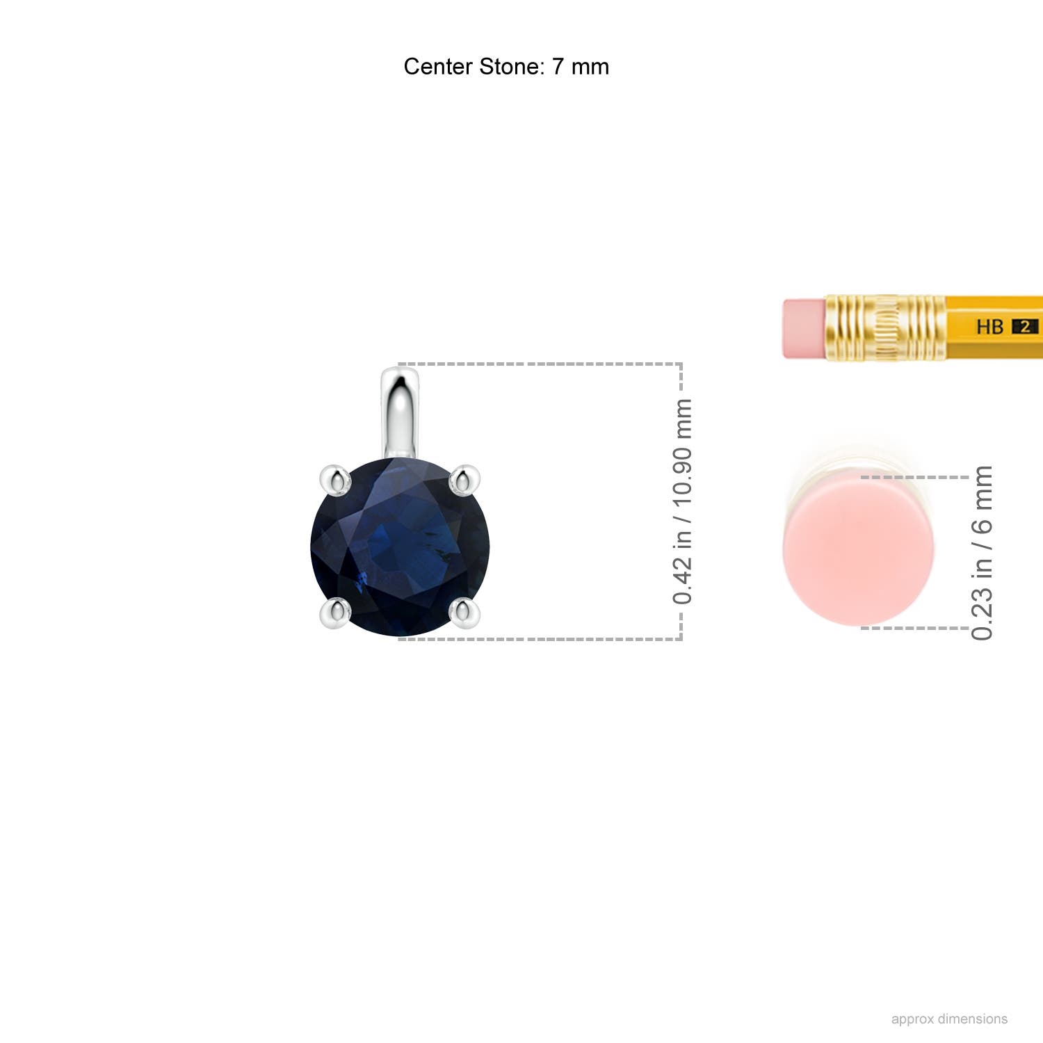 A - Blue Sapphire / 1.6 CT / 18 KT White Gold