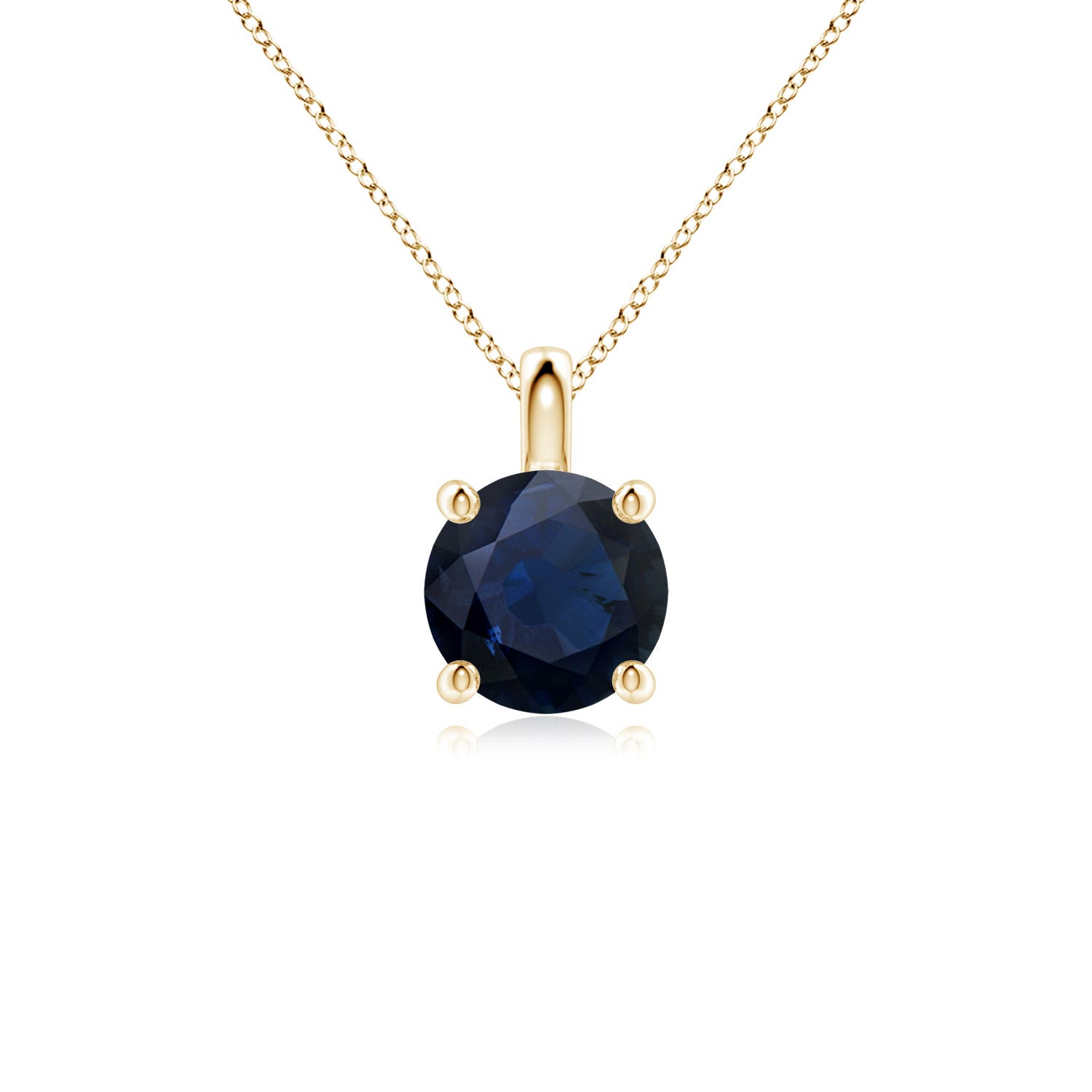 A - Blue Sapphire / 1.6 CT / 18 KT Yellow Gold