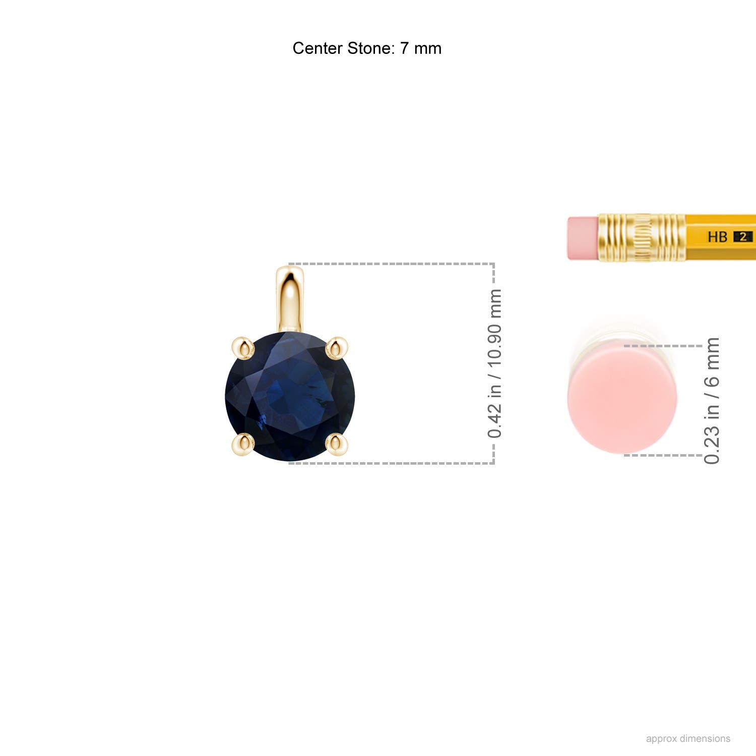 A - Blue Sapphire / 1.6 CT / 18 KT Yellow Gold