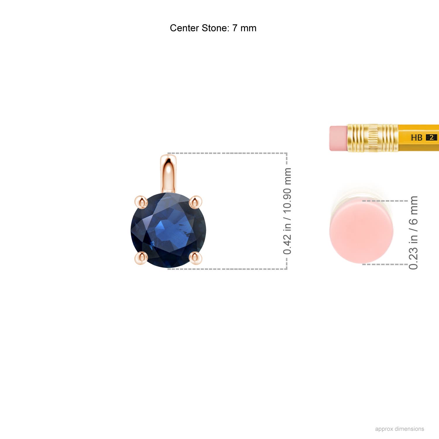 AA - Blue Sapphire / 1.6 CT / 18 KT Rose Gold