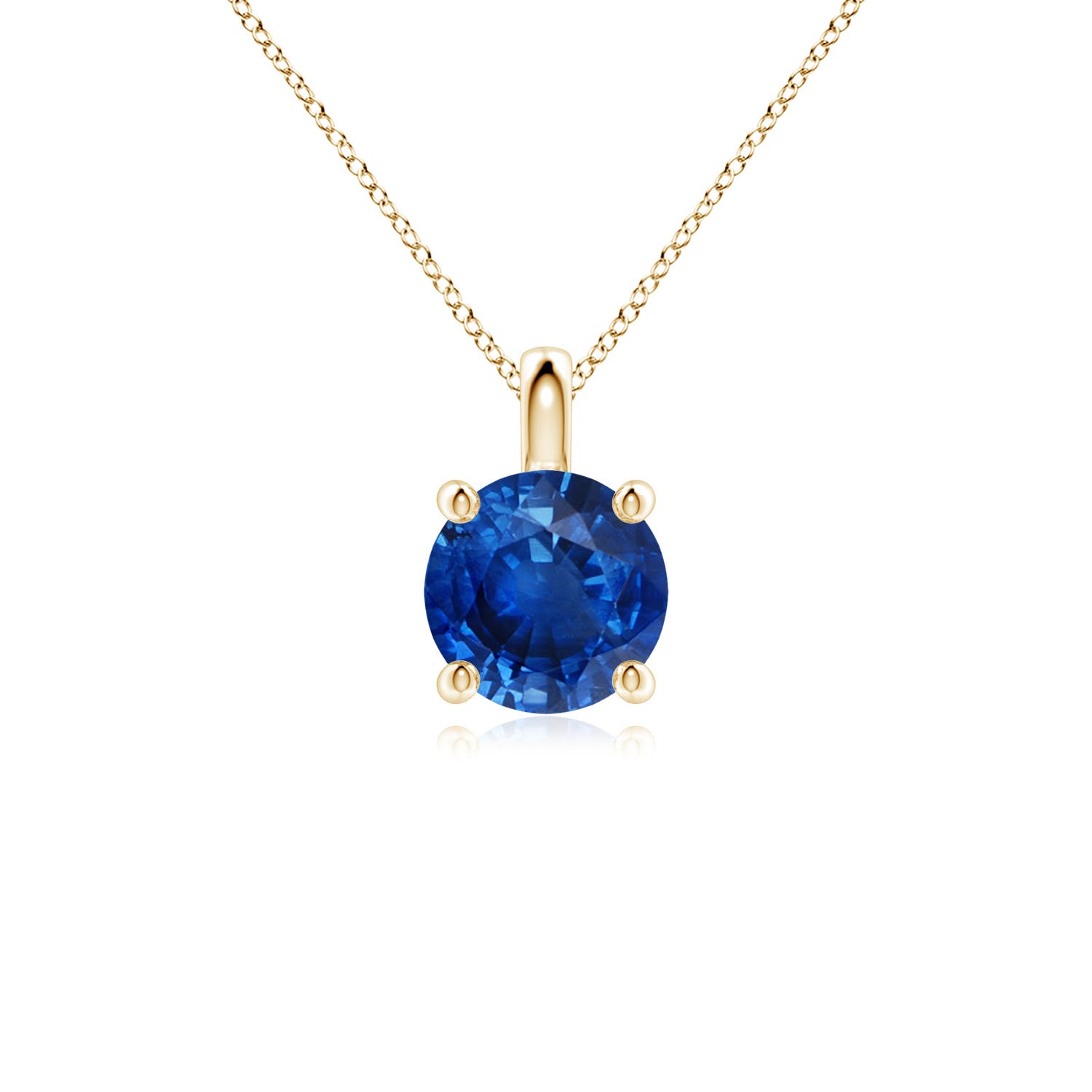 AAA - Blue Sapphire / 1.6 CT / 18 KT Yellow Gold