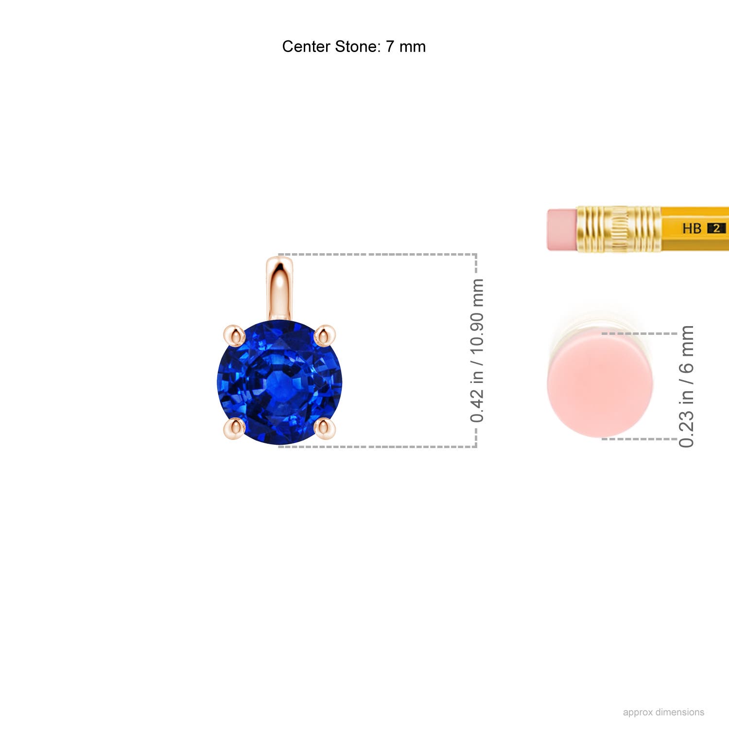 AAAA - Blue Sapphire / 1.6 CT / 18 KT Rose Gold