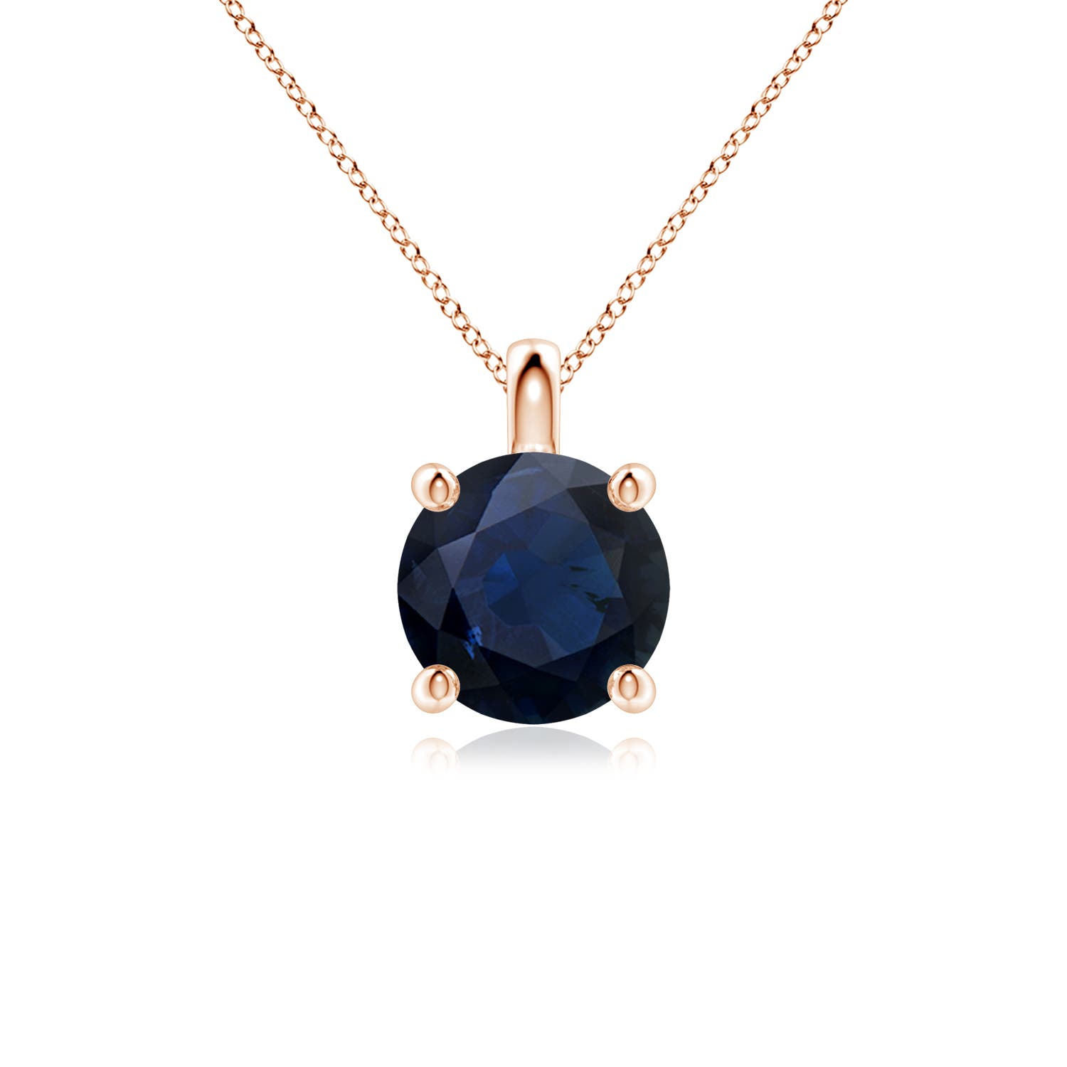 A - Blue Sapphire / 2.2 CT / 18 KT Rose Gold